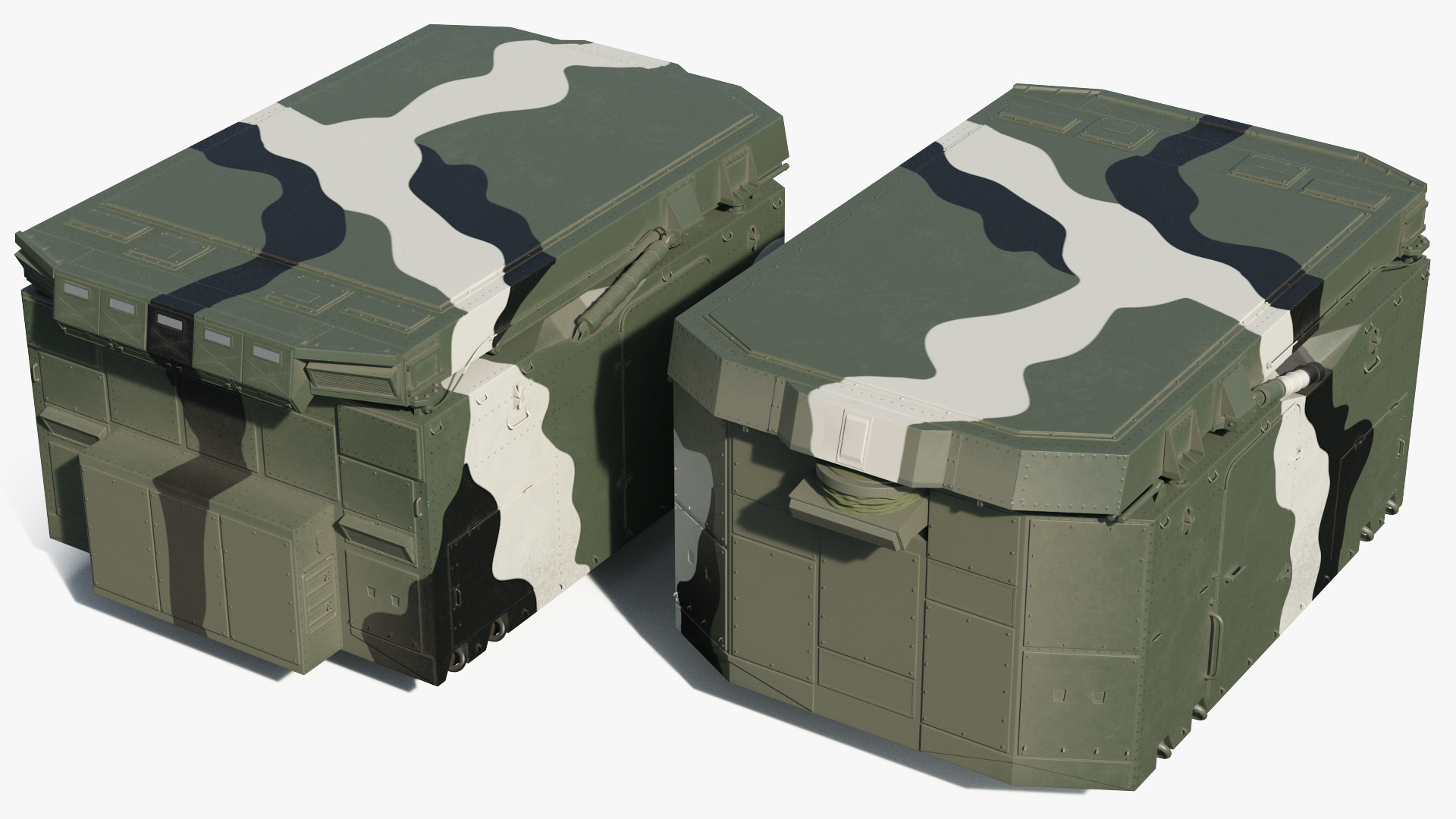 3D Camouflage Flap Lid B Missile Guidance Radar Folded