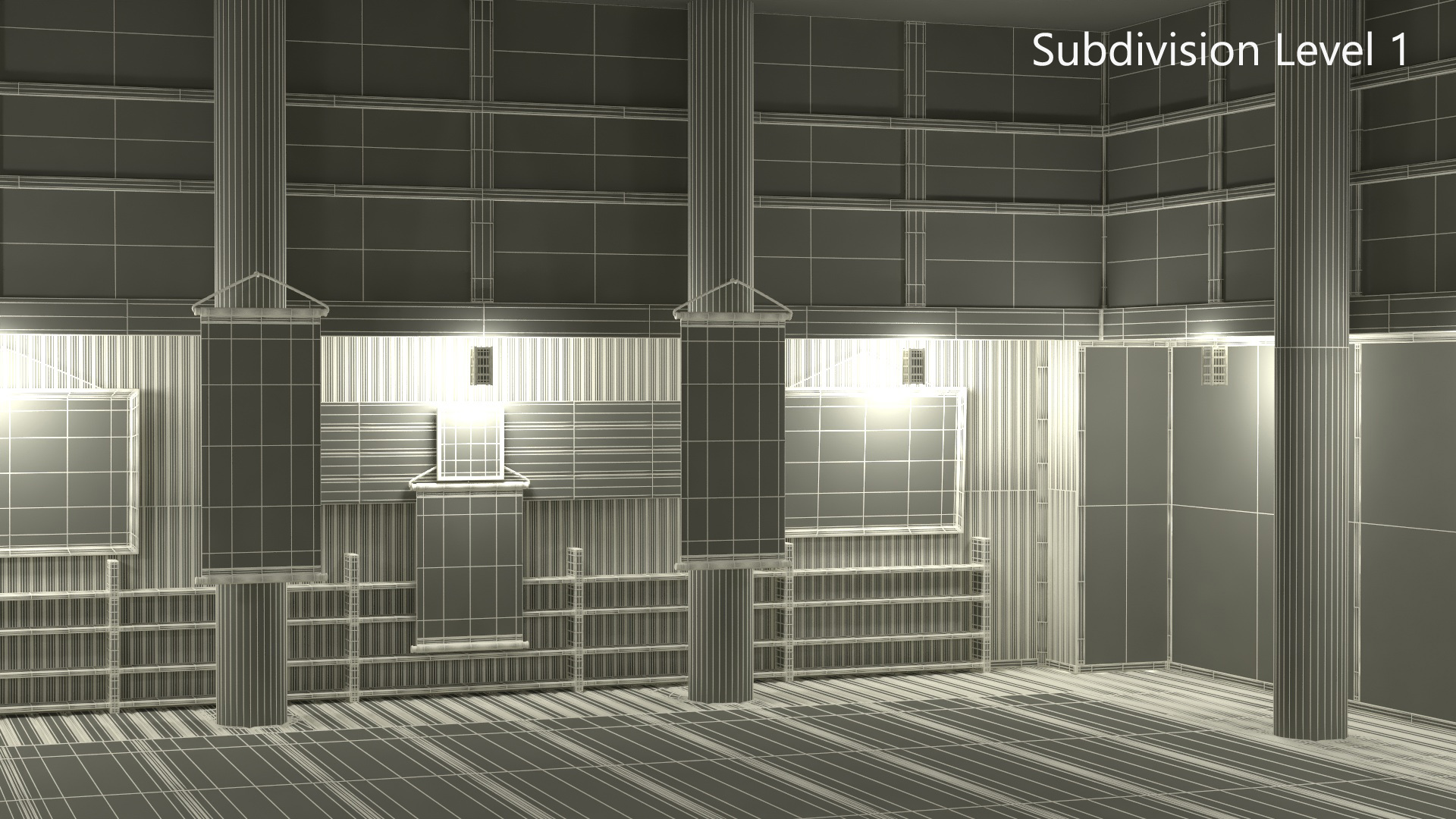 3D Dojo Interior model