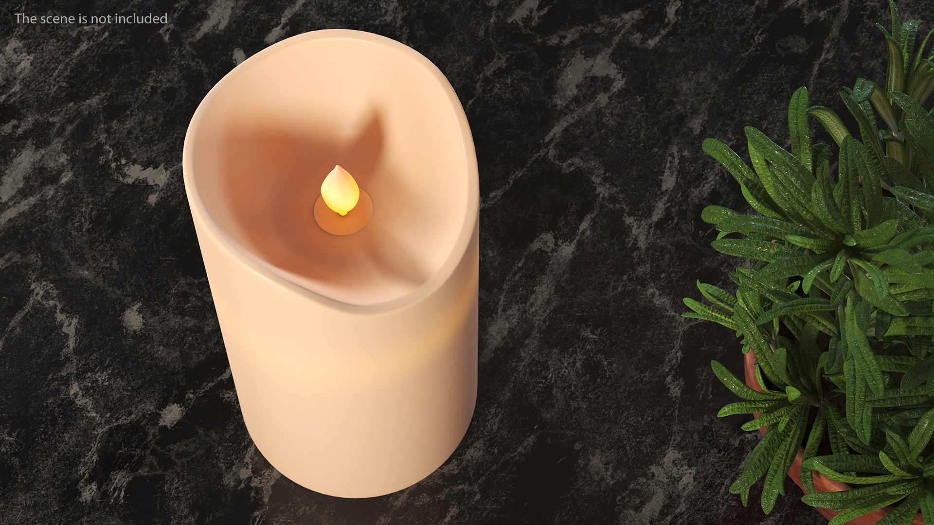 Electric Tabletop Candle 3D model