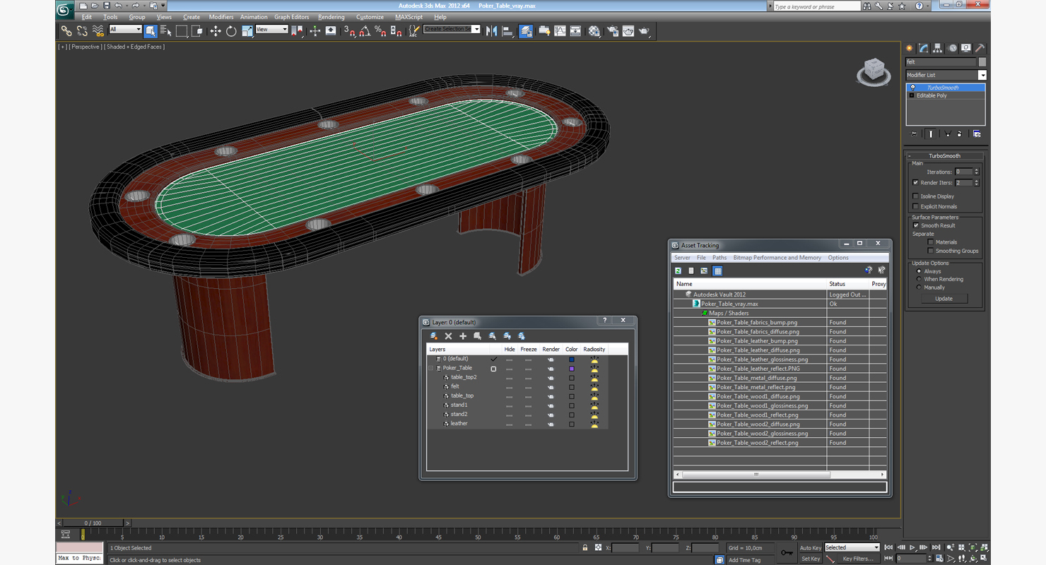 3D Poker Table