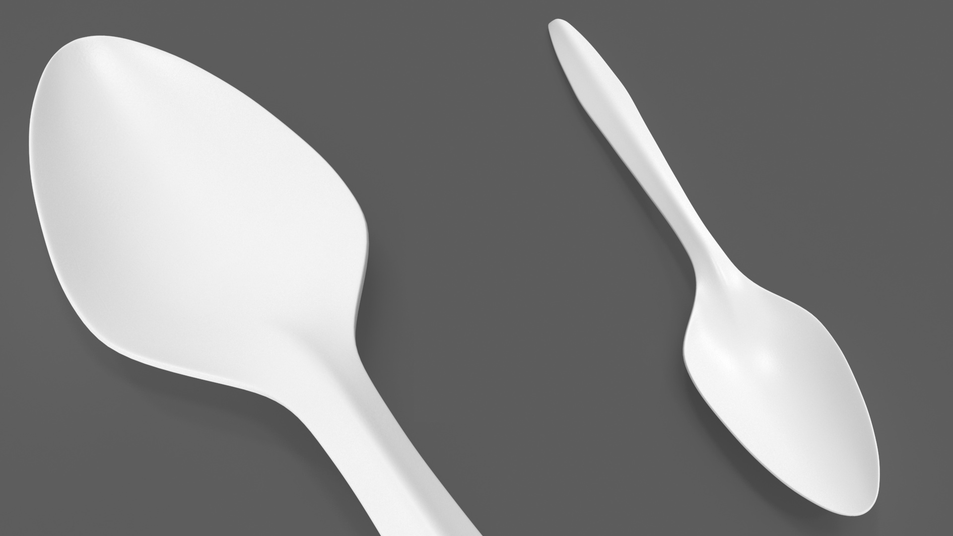 3D Realistic Plastic Spoon model