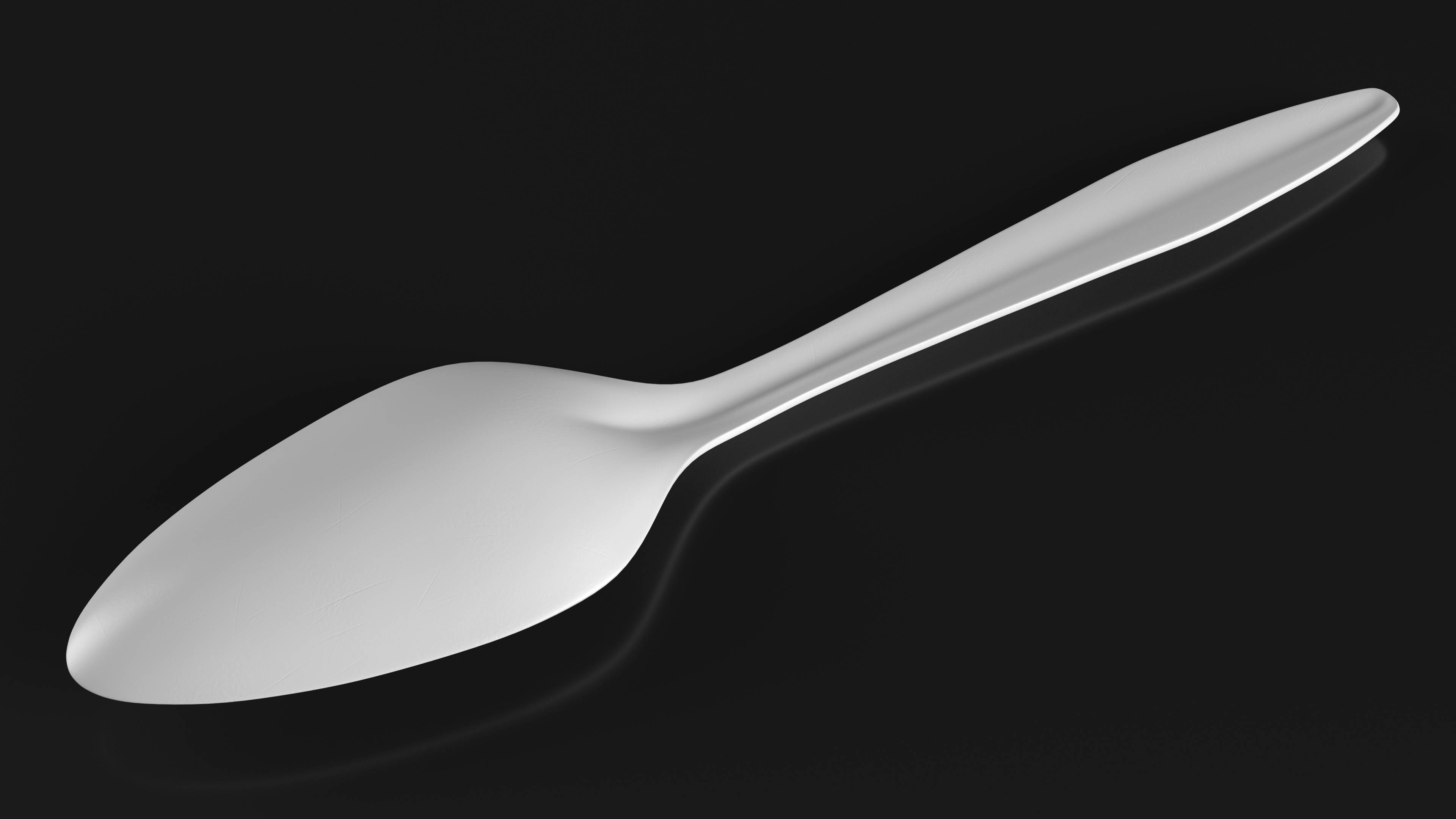 3D Realistic Plastic Spoon model