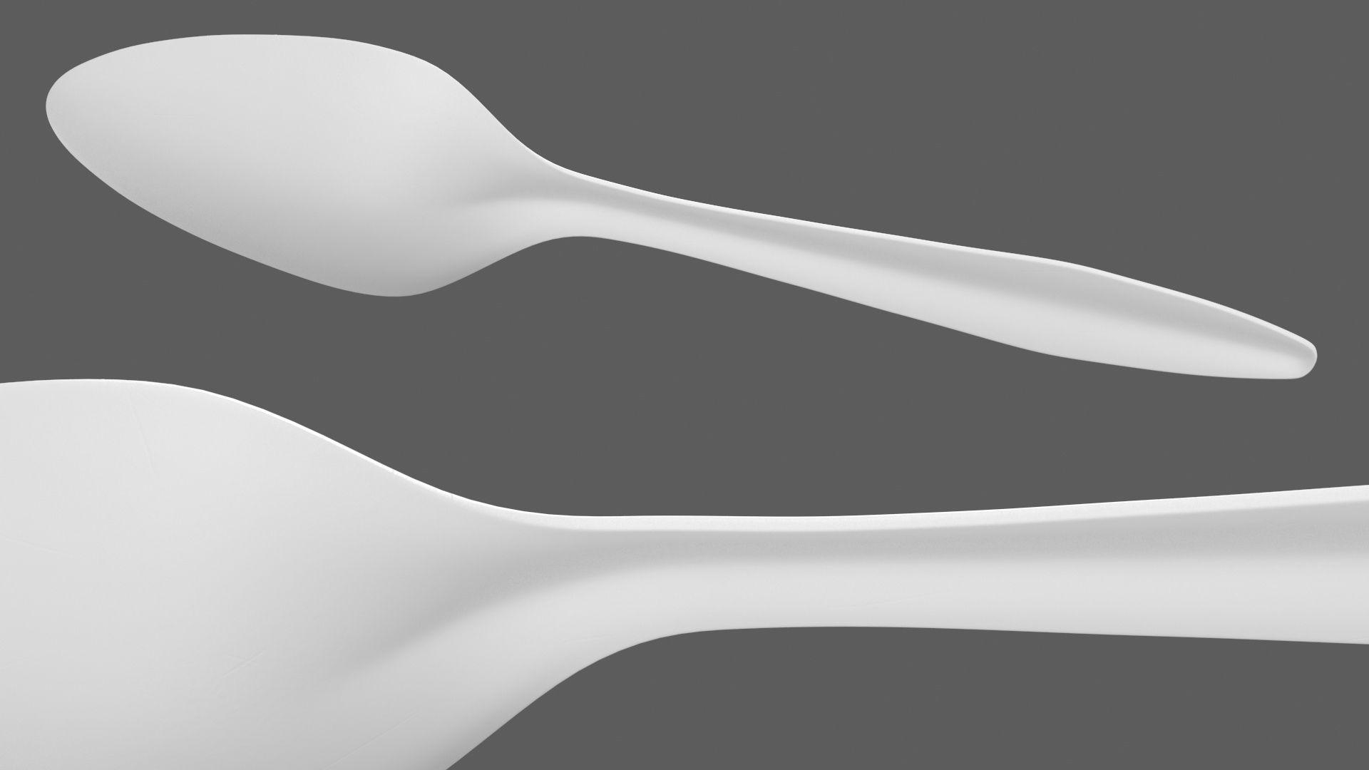 3D Realistic Plastic Spoon model