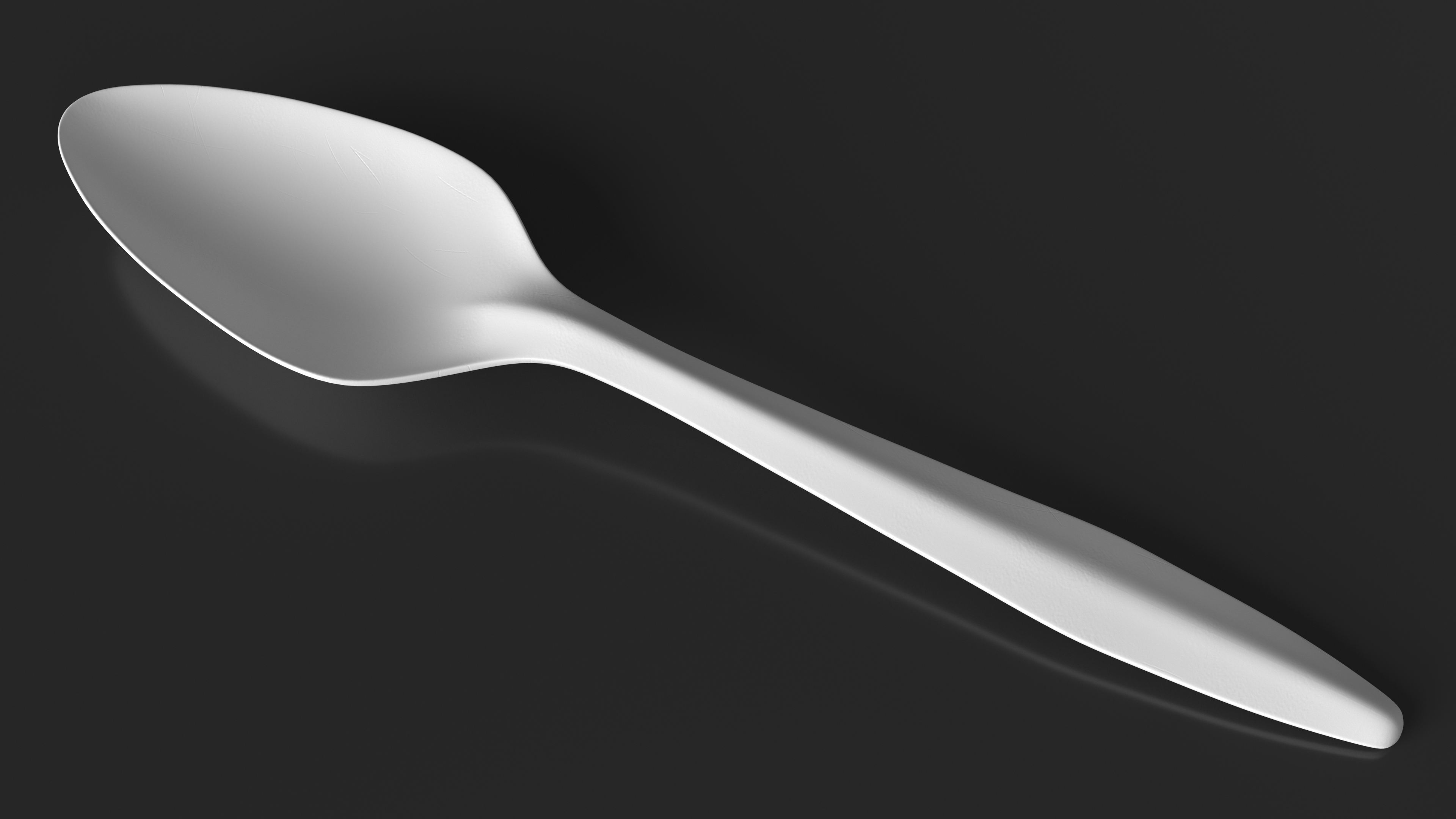 3D Realistic Plastic Spoon model