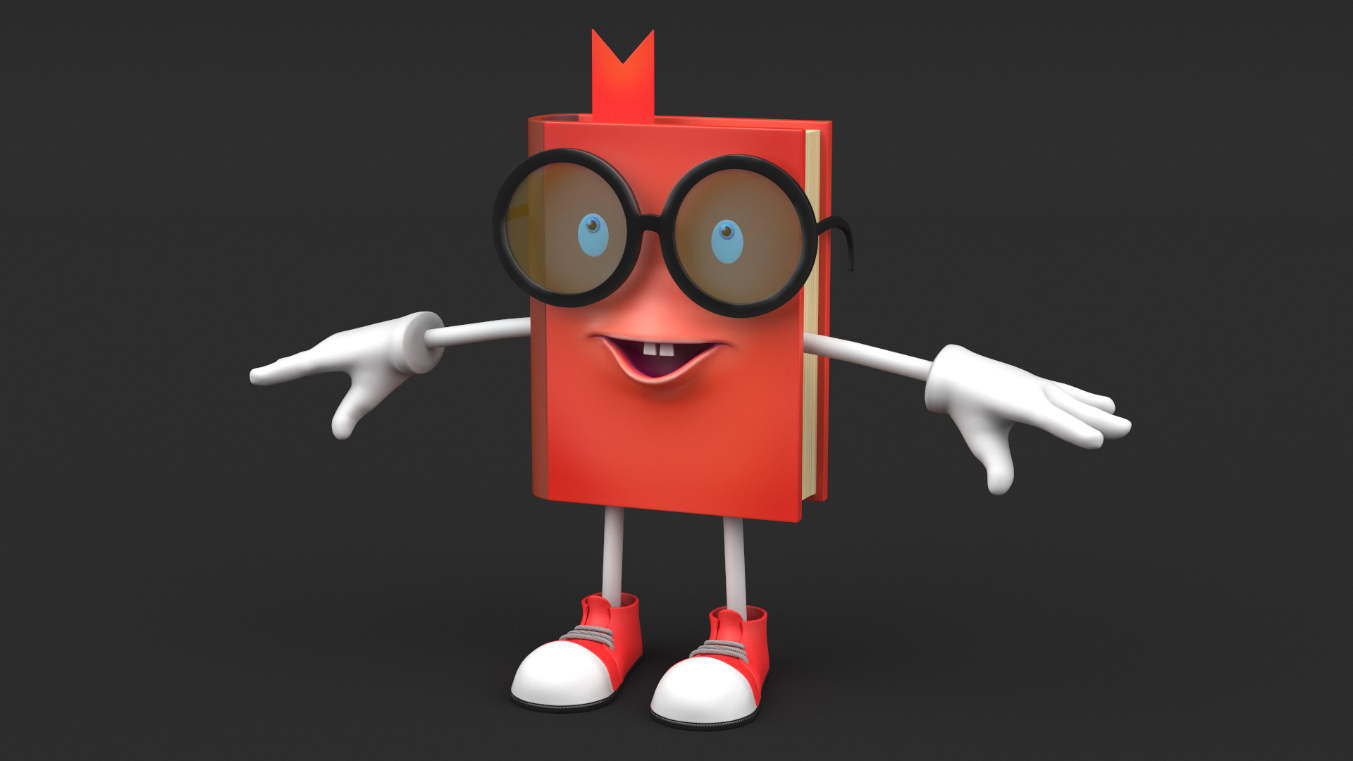 3D model Toon Red Book T-Pose