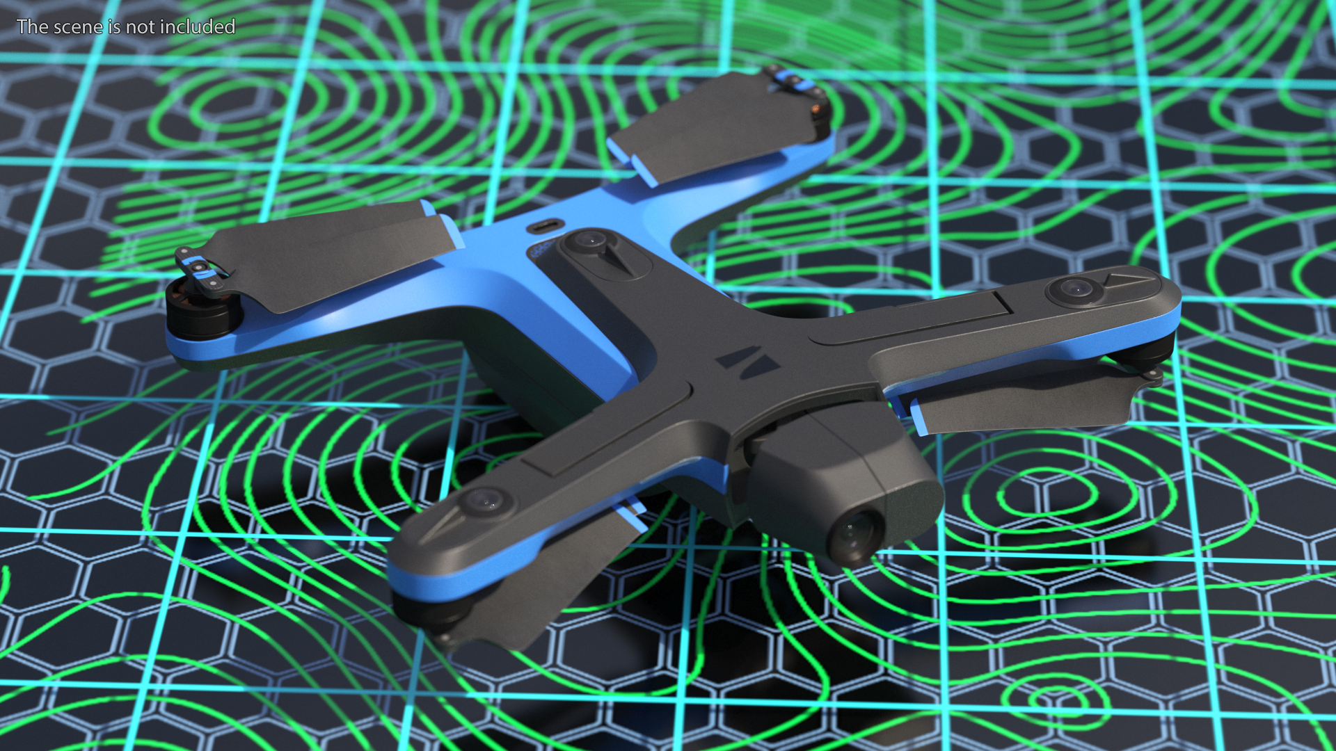 Skydio 2 Plus Drone Off State 3D model