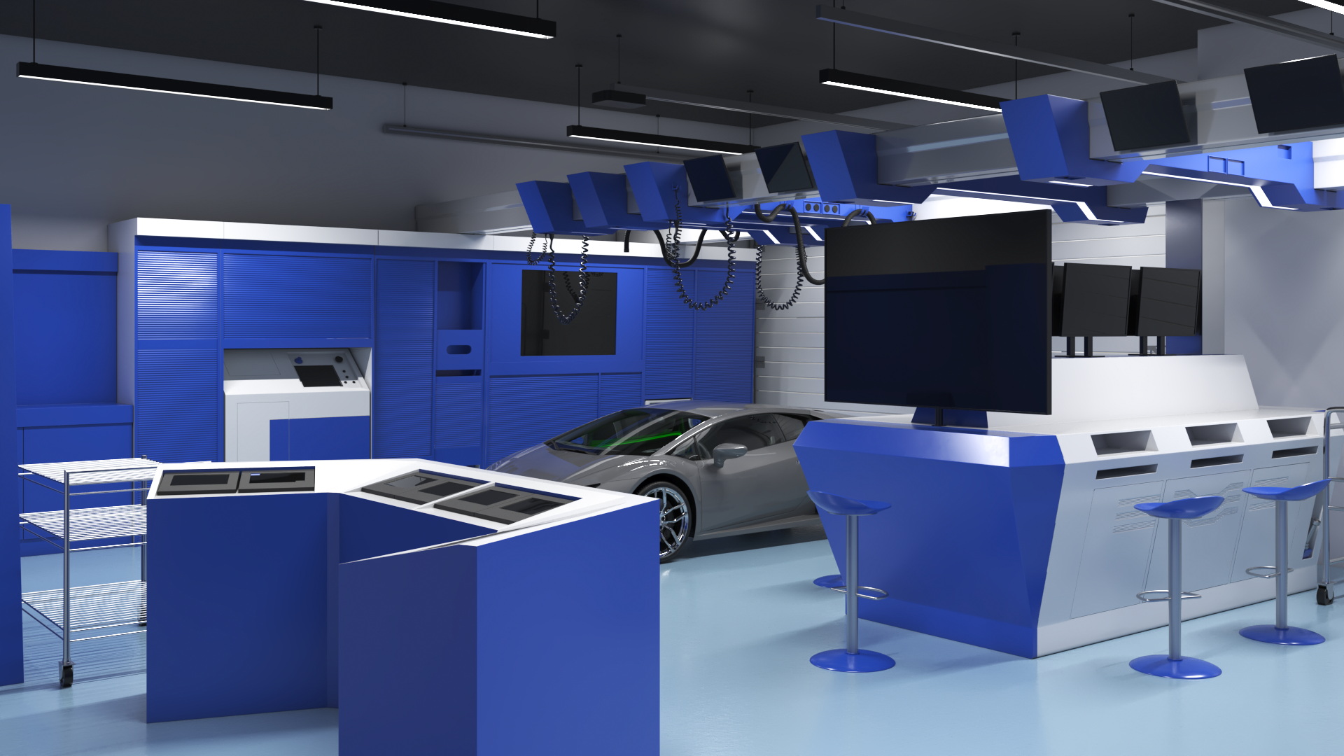 Motorsport Workshop and Supercar 3D