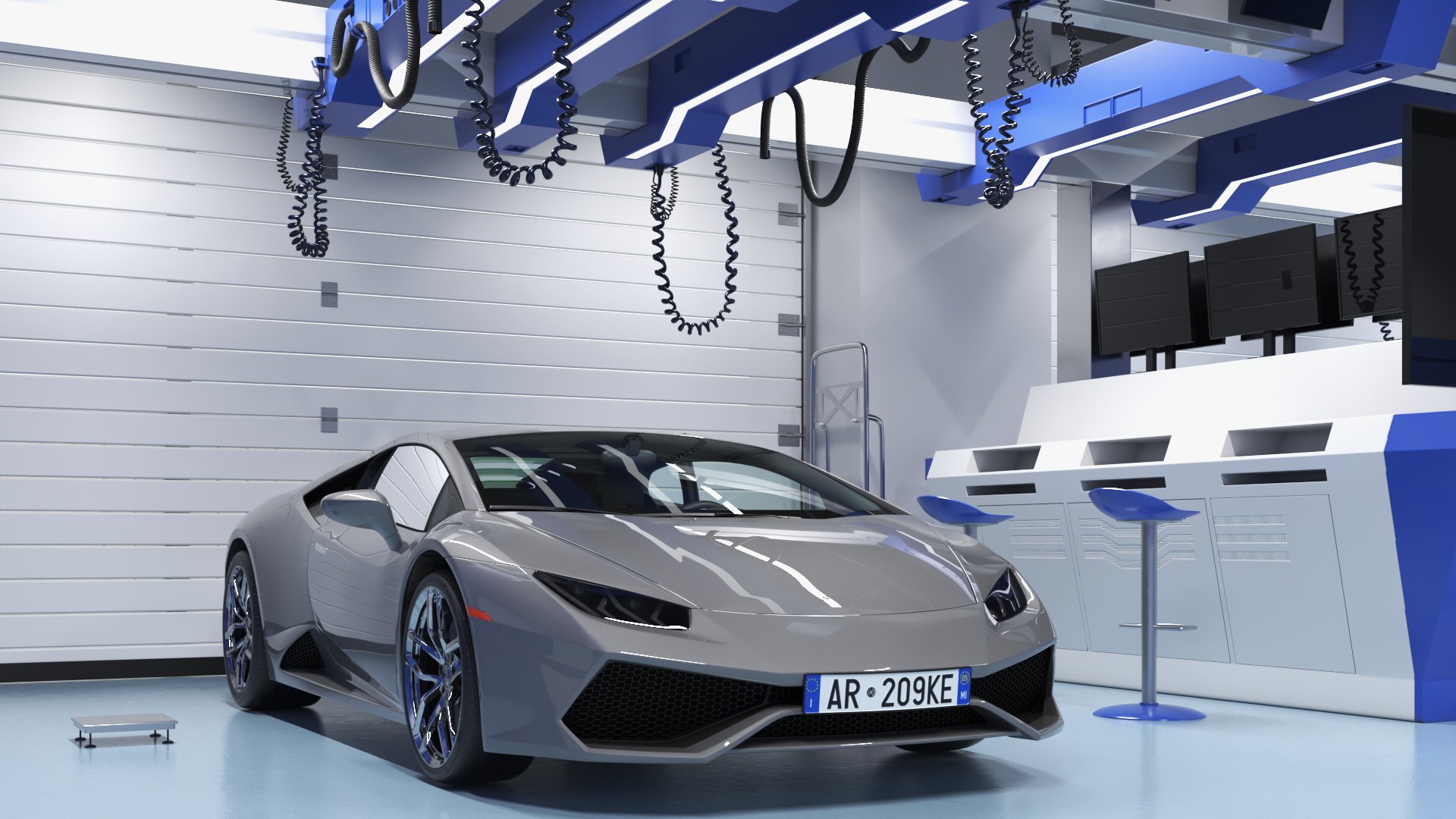 Motorsport Workshop and Supercar 3D