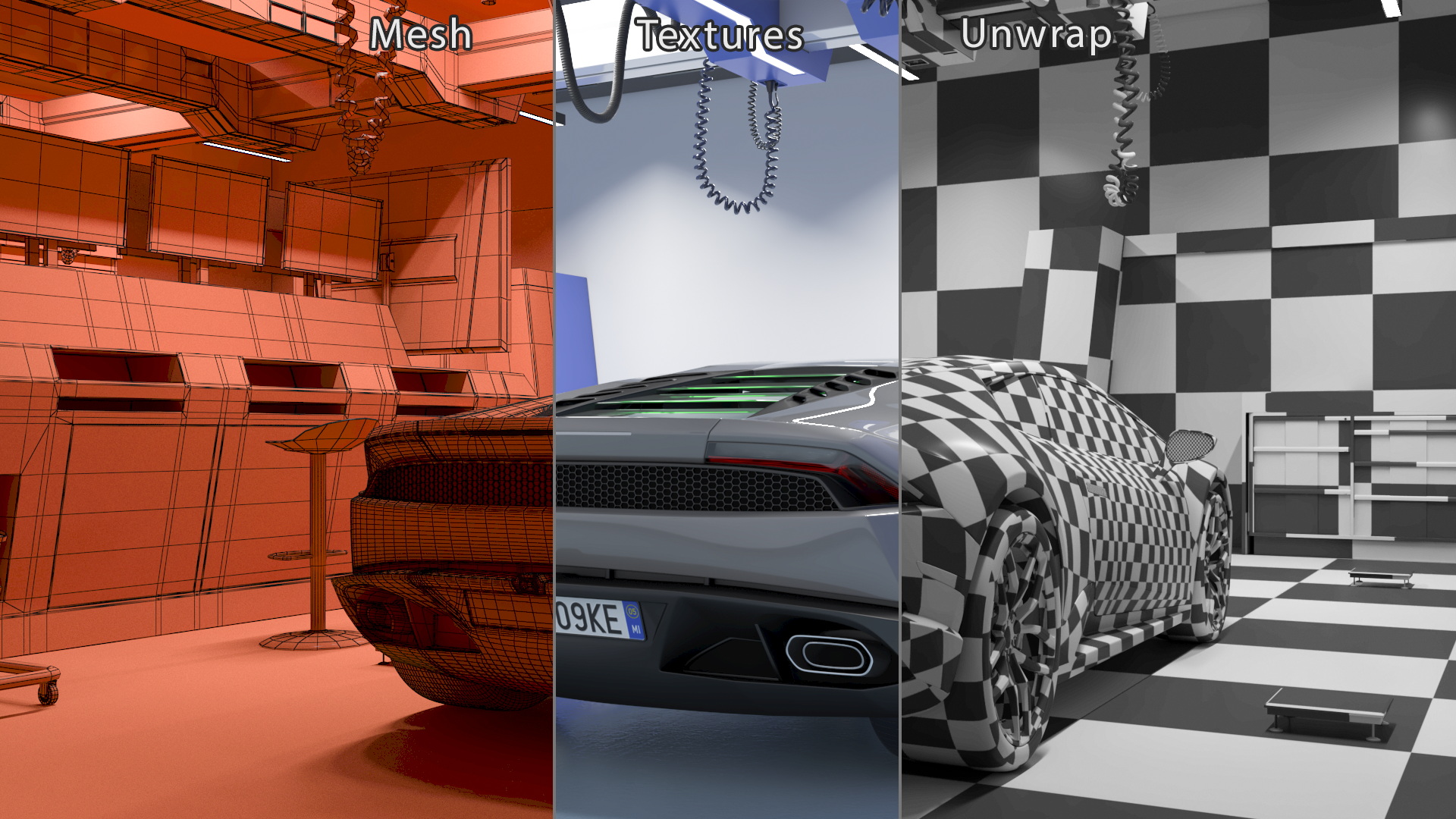 Motorsport Workshop and Supercar 3D