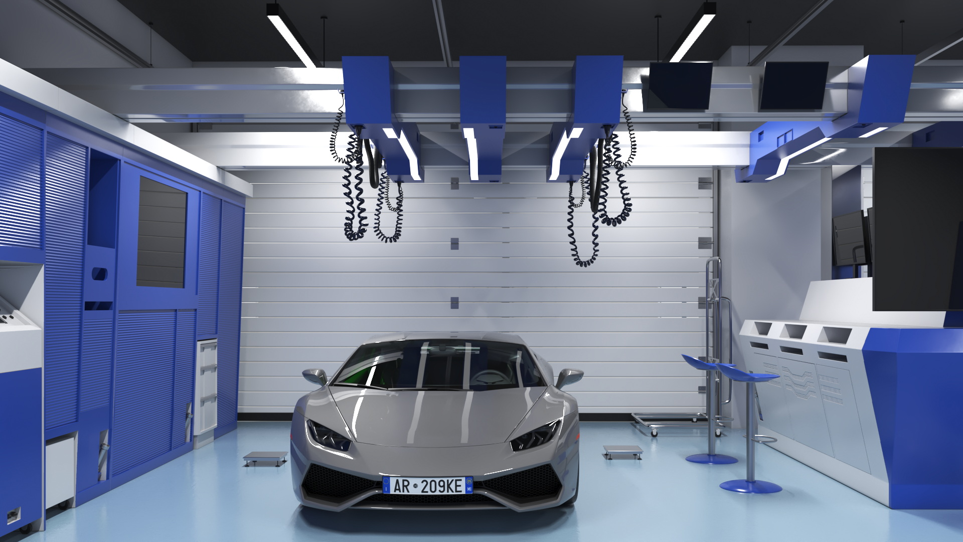 Motorsport Workshop and Supercar 3D