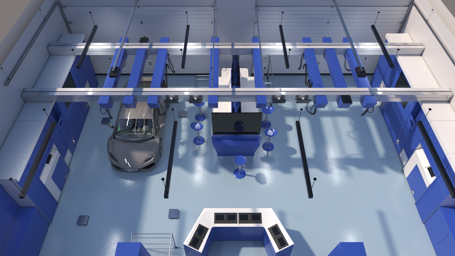 Motorsport Workshop and Supercar 3D