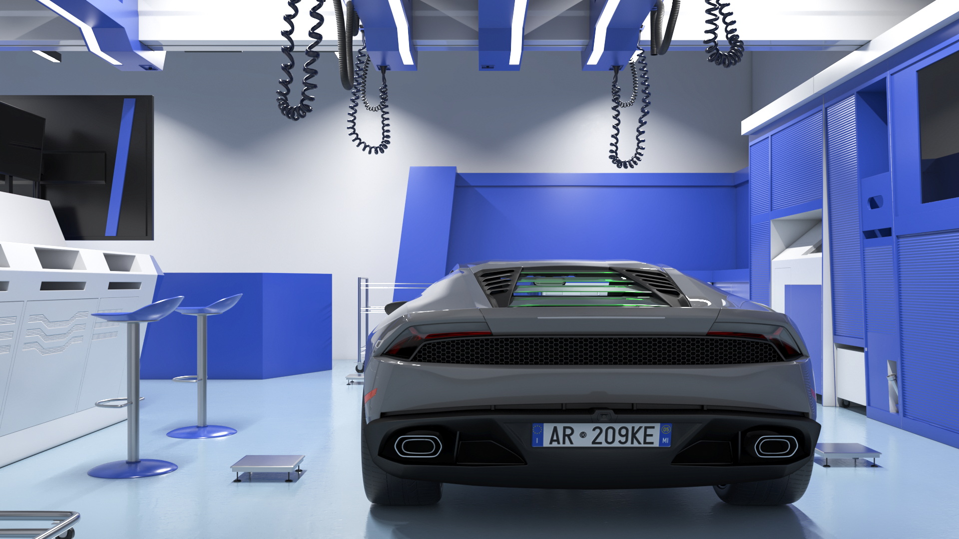 Motorsport Workshop and Supercar 3D