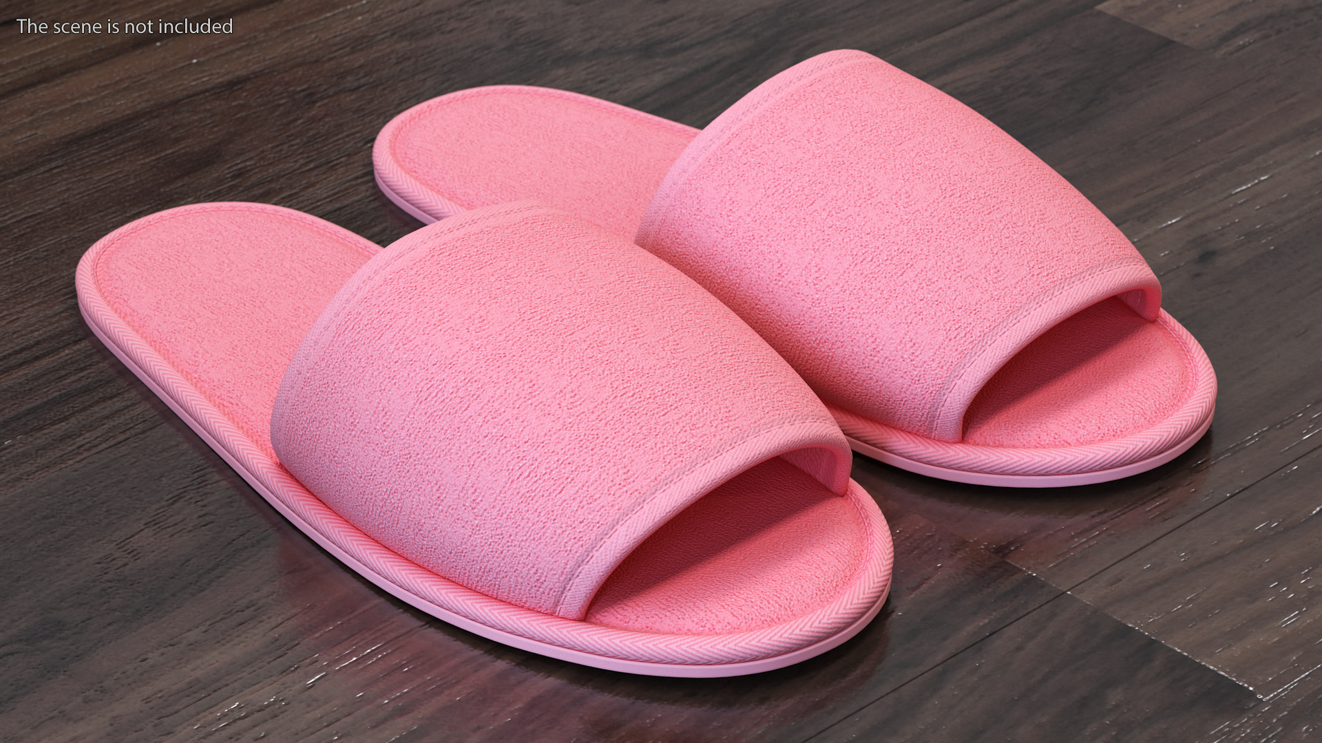 3D Pink Slippers model