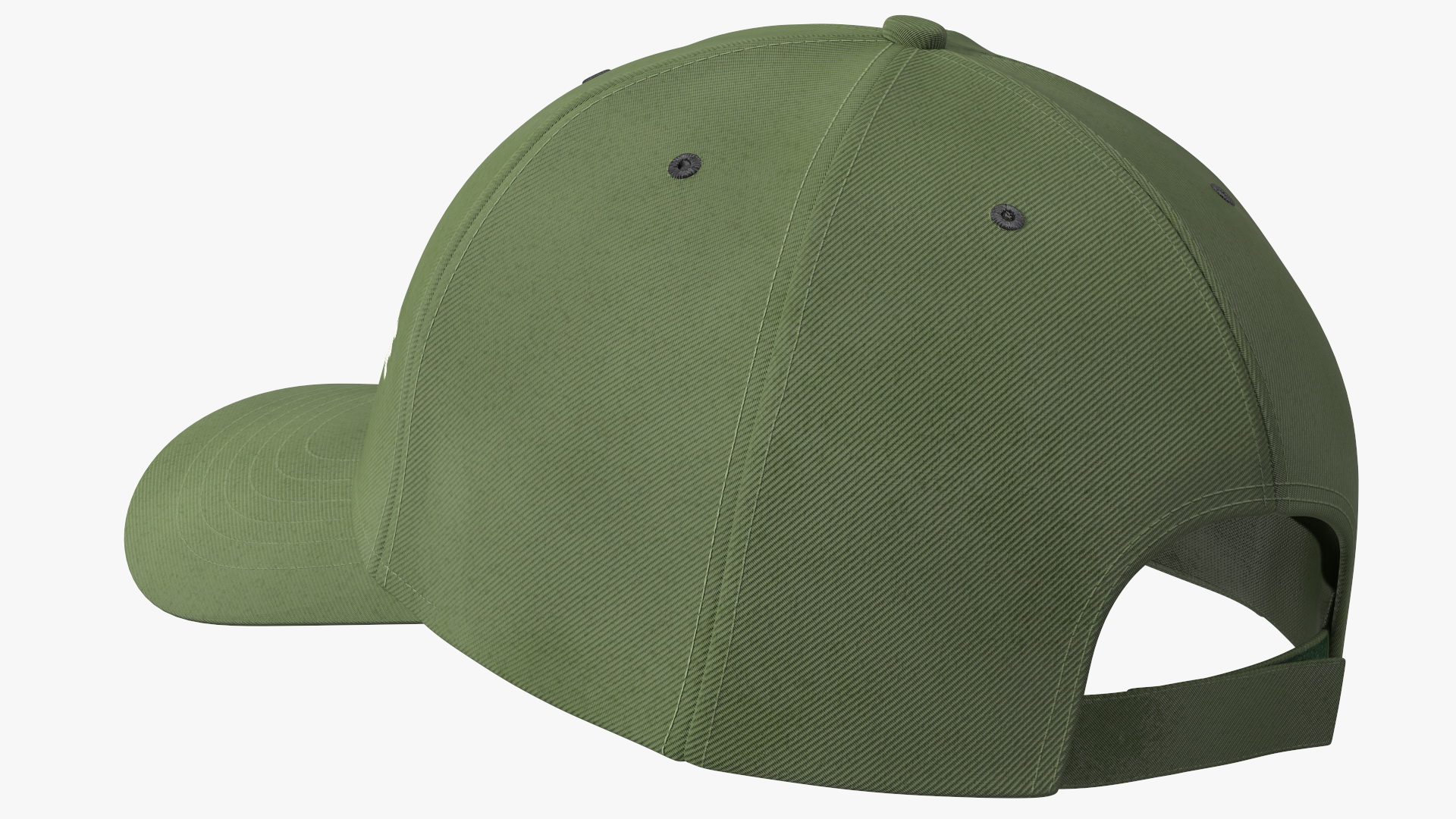 Cap Cotton Olive Your Brand 3D