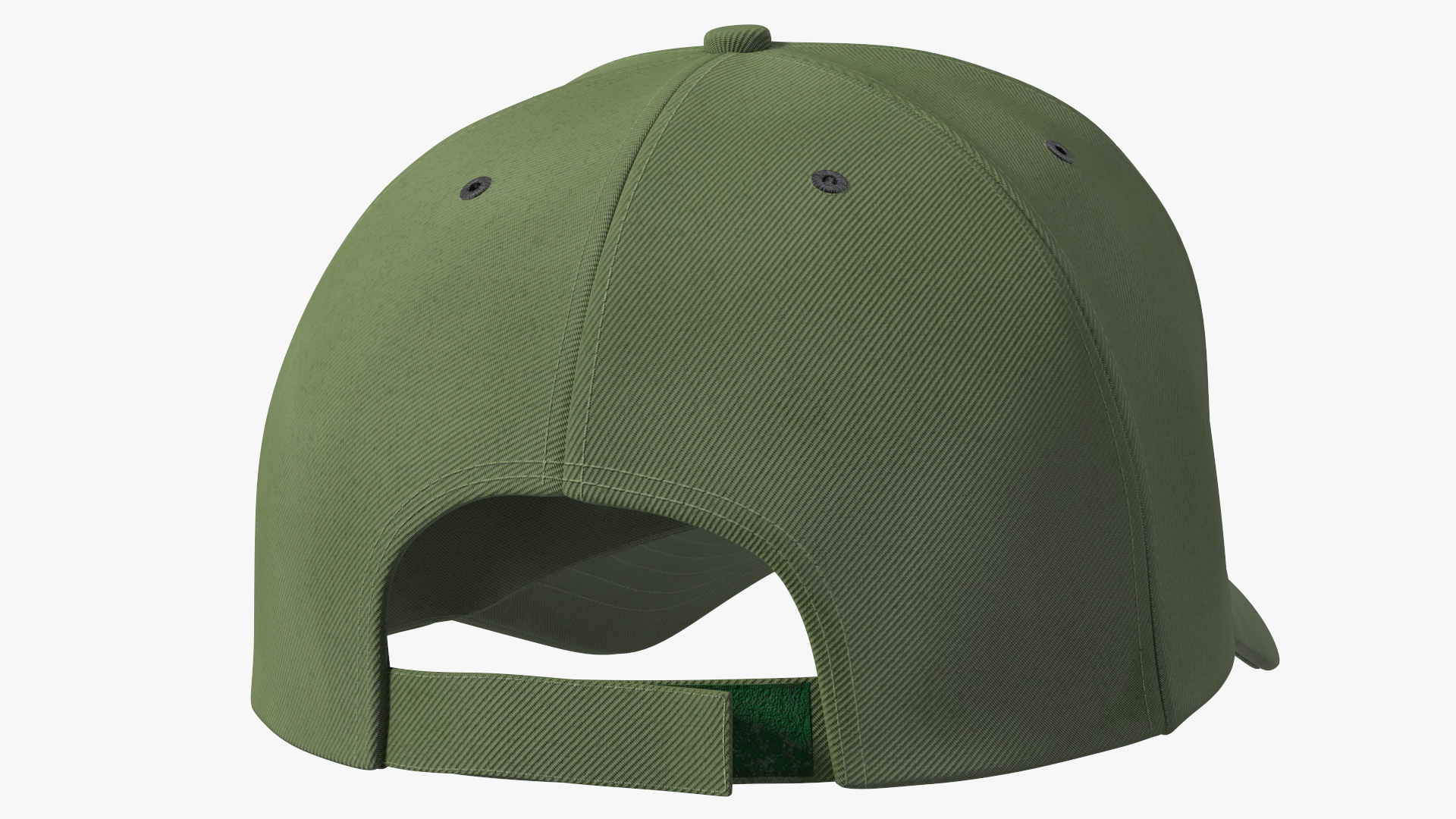 Cap Cotton Olive Your Brand 3D