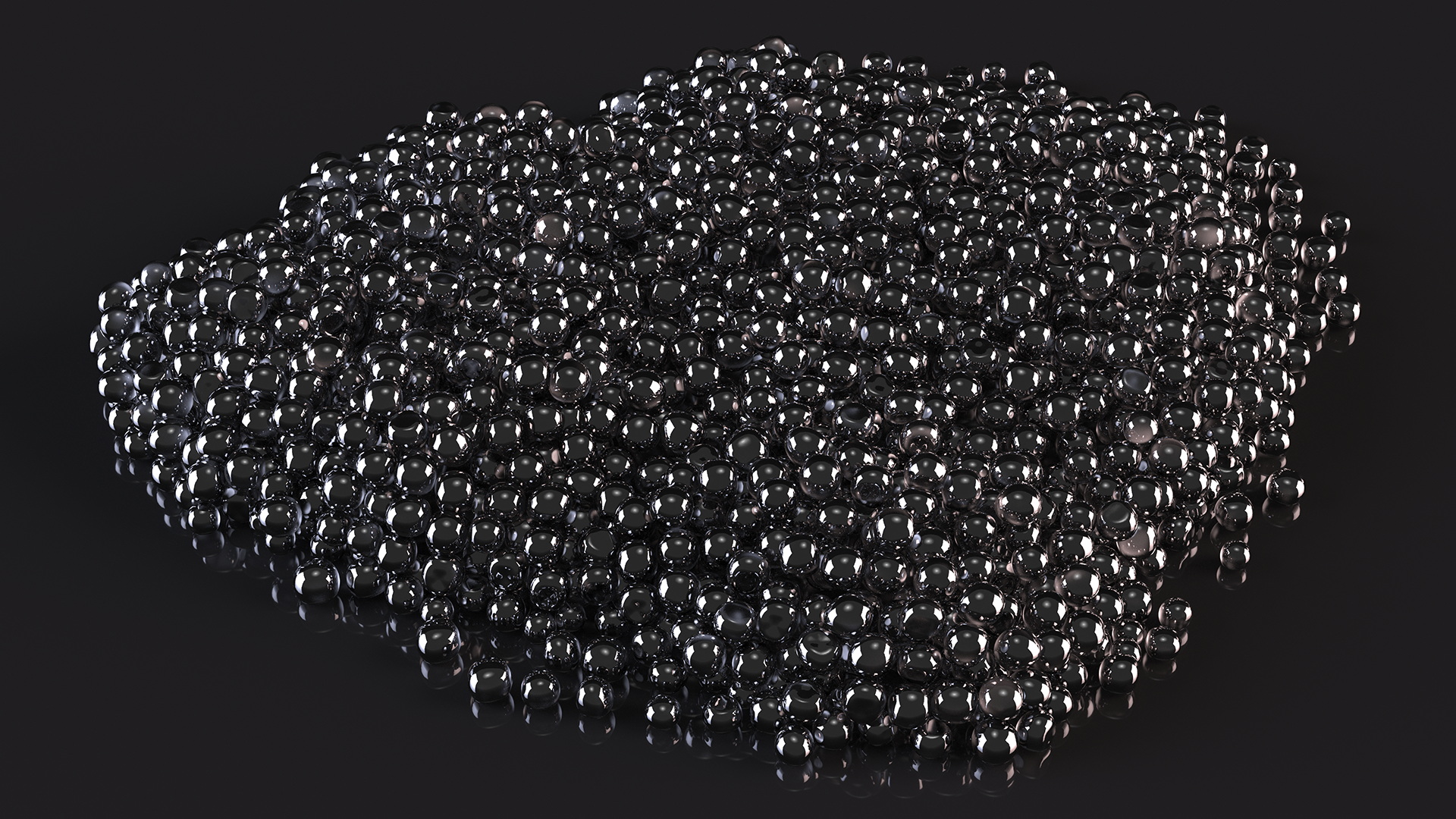 3D model Pile of Black Caviar