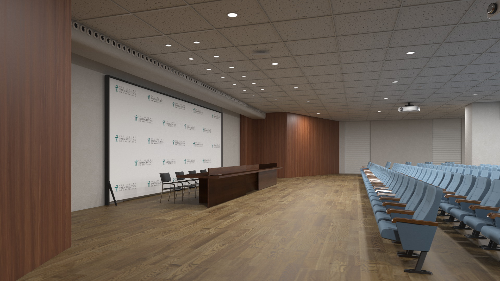 Conference Hall Filling Light 3D model