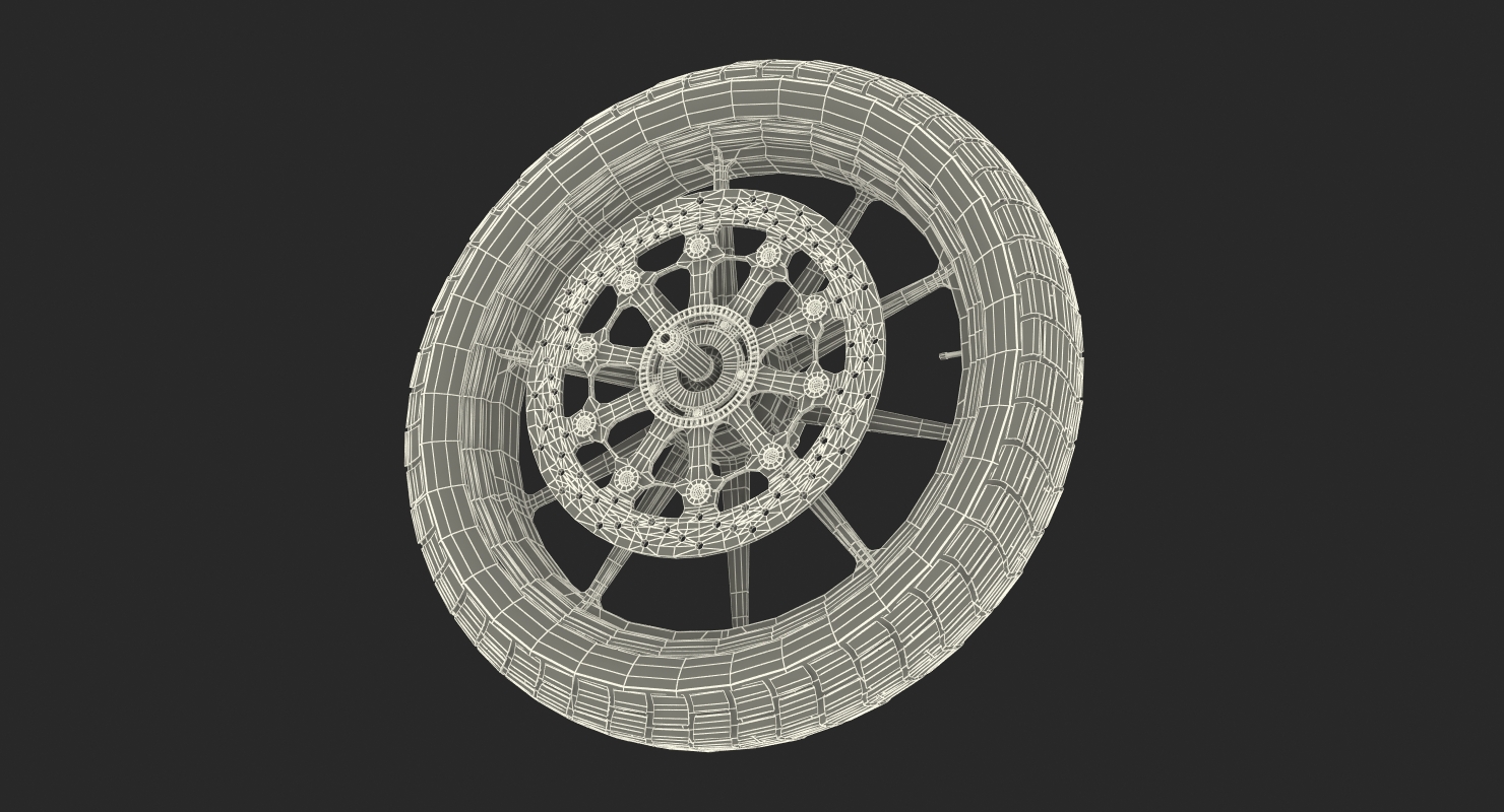 Motorcycle Front Wheel 3D