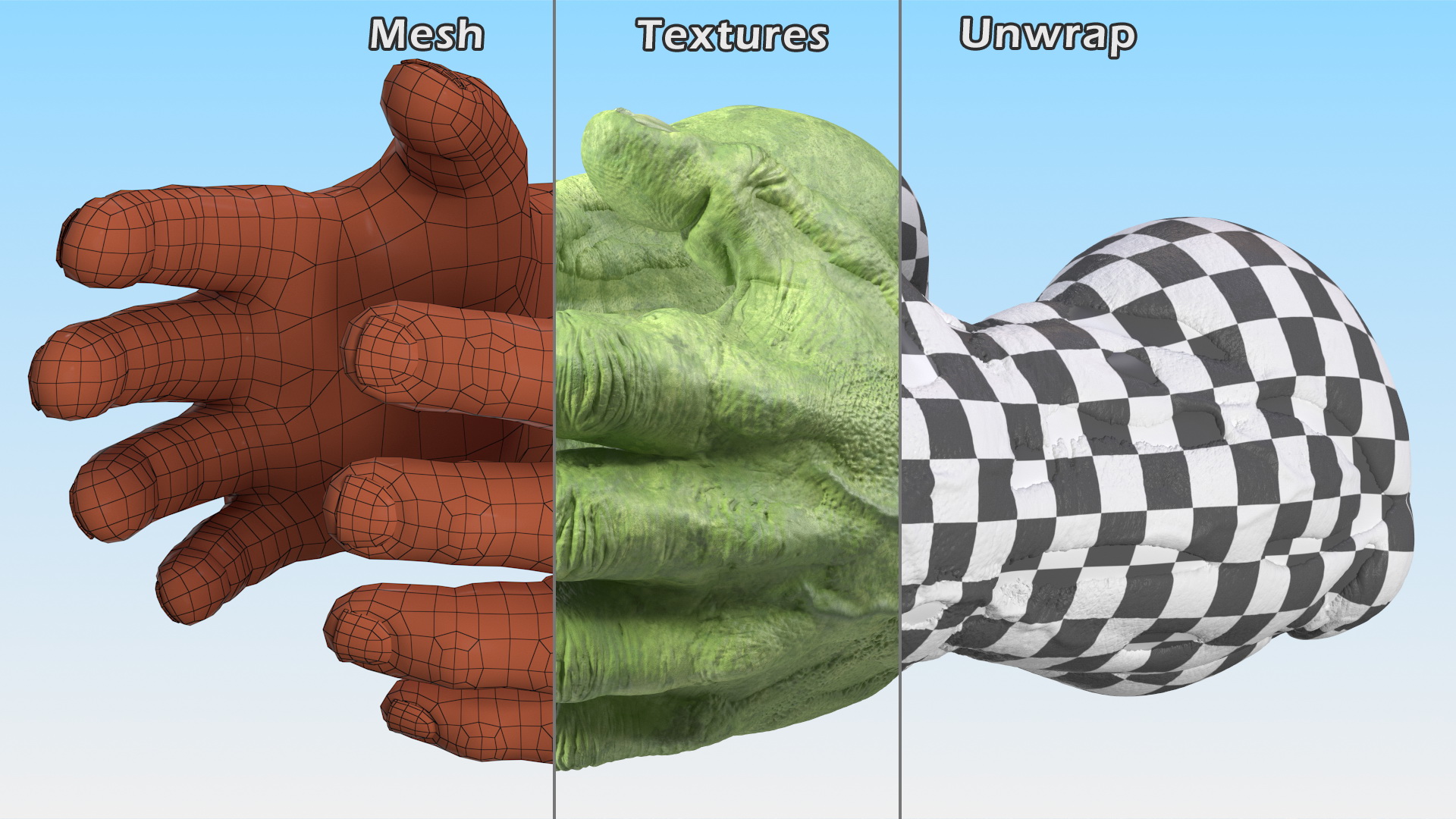 3D model Hulk Hands