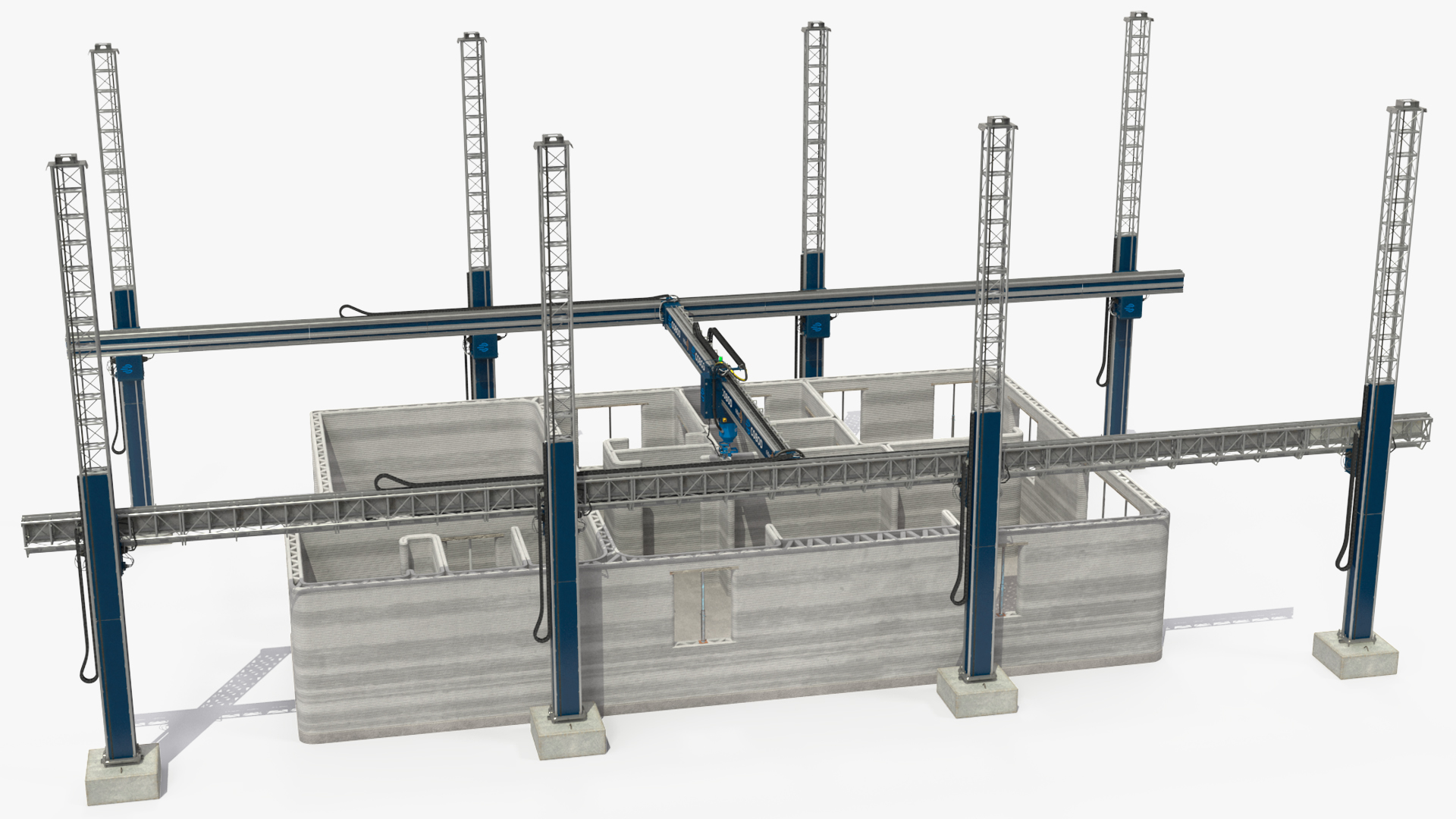 3D model Printing a Large Building