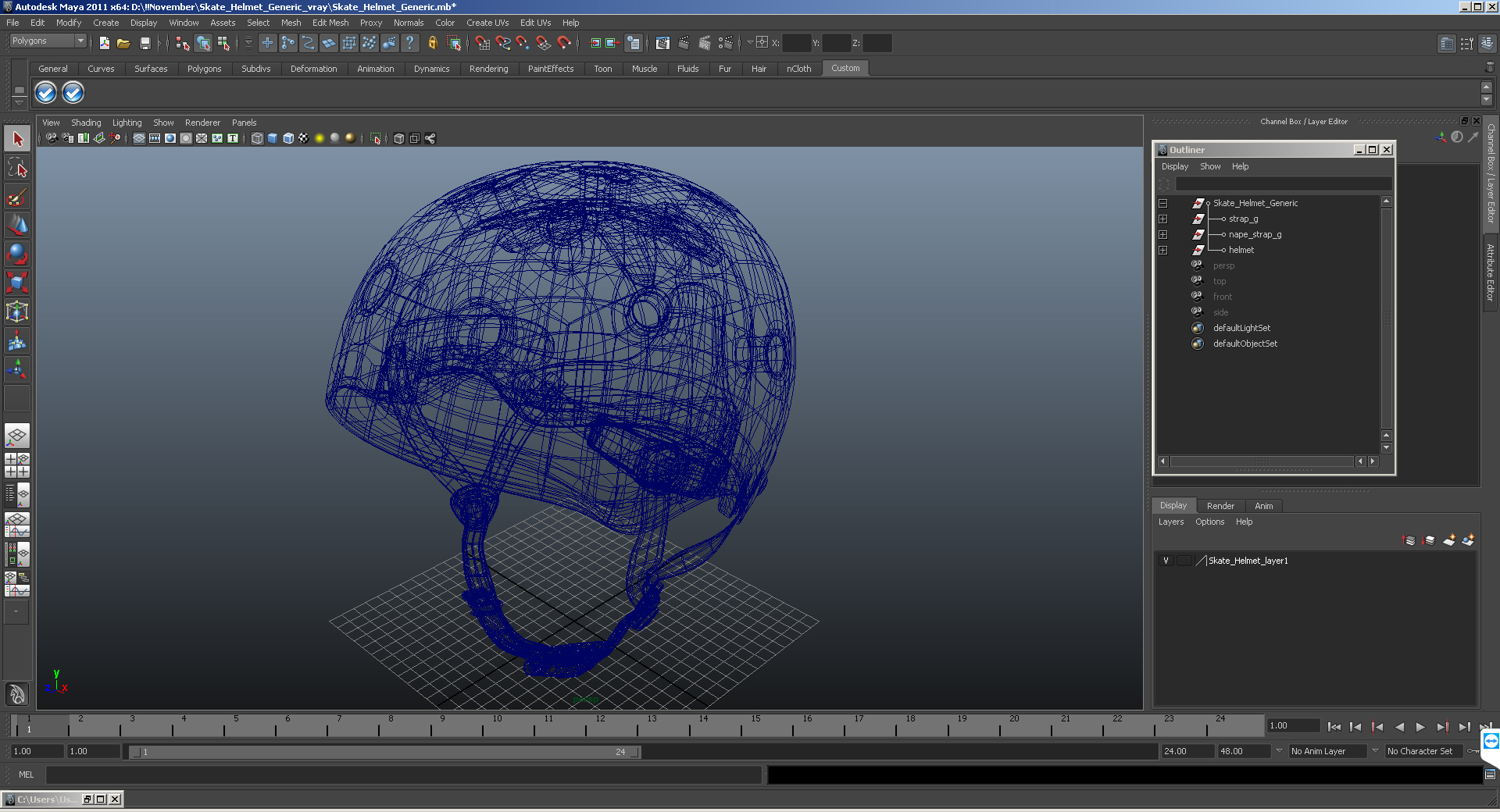 3D model Skate Helmet Generic