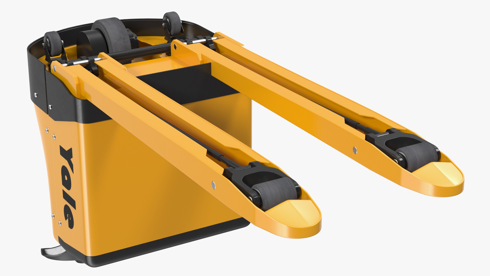 3D Electric Pallet Jack and Wooden Pallet model