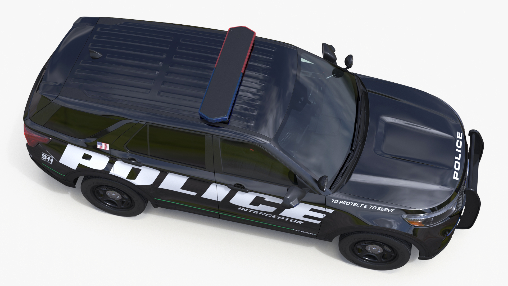 Ford Police Interceptor Utility Hybrid AWD 3D