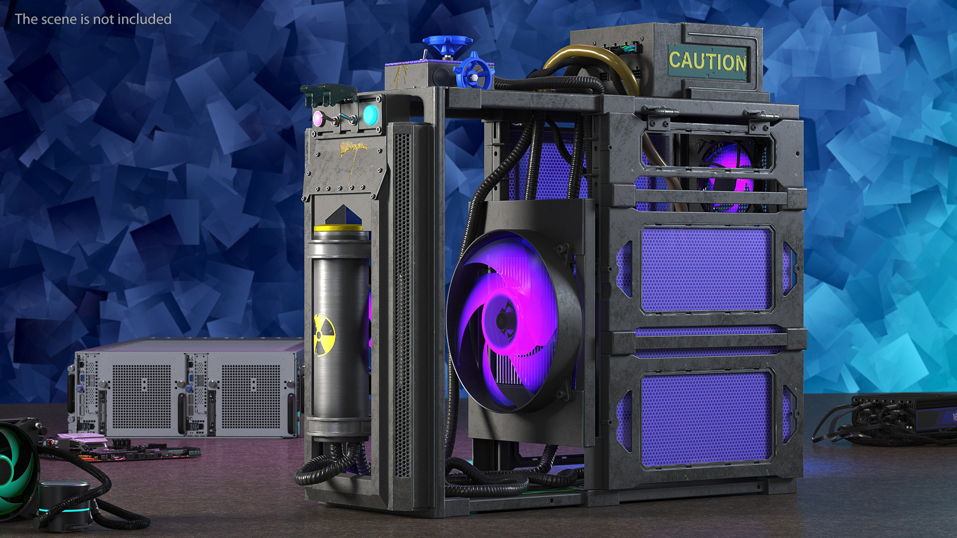 Custom Cyberpunk Neon PC 3D model