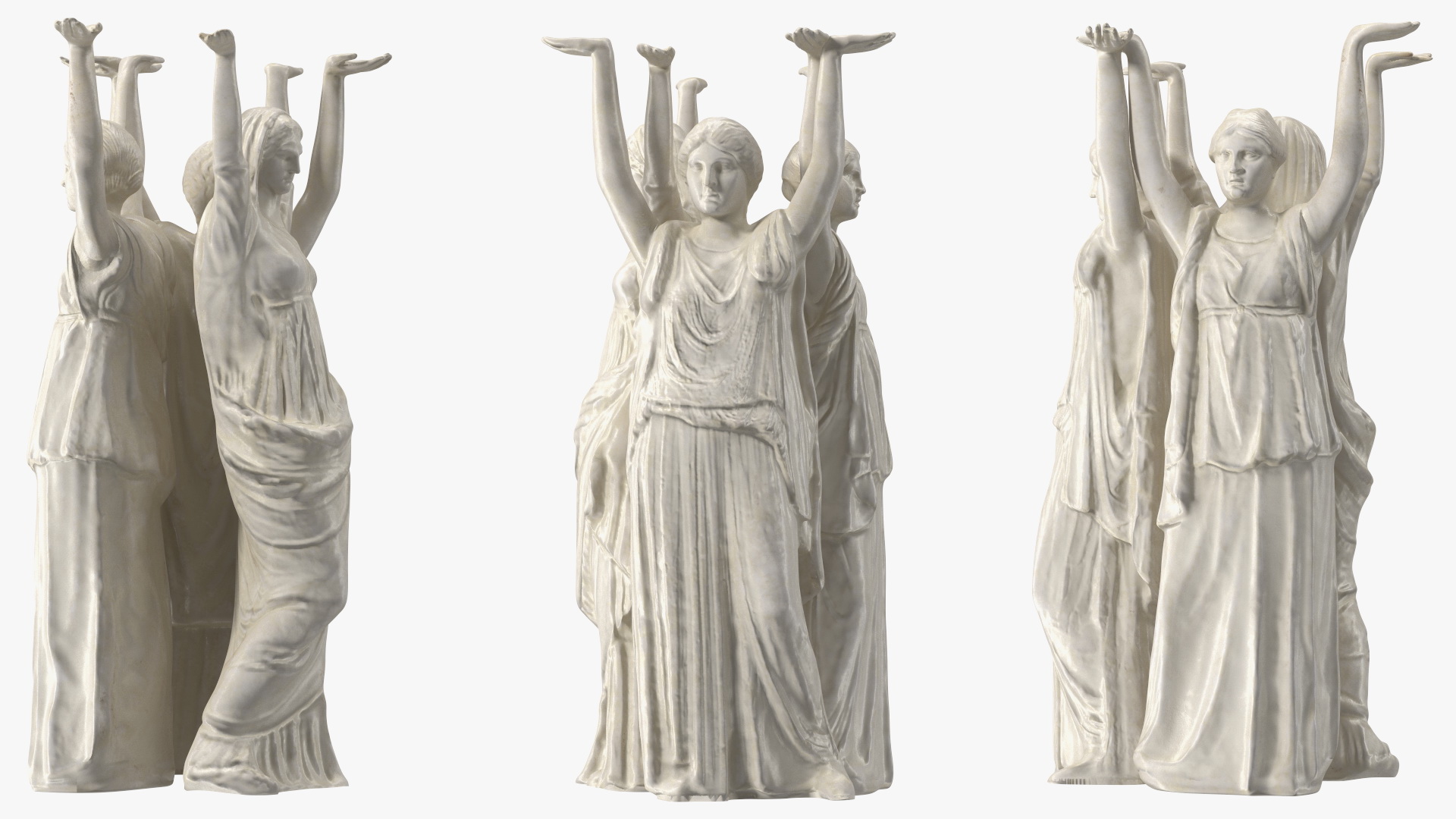 3D Nymphs Sculpture