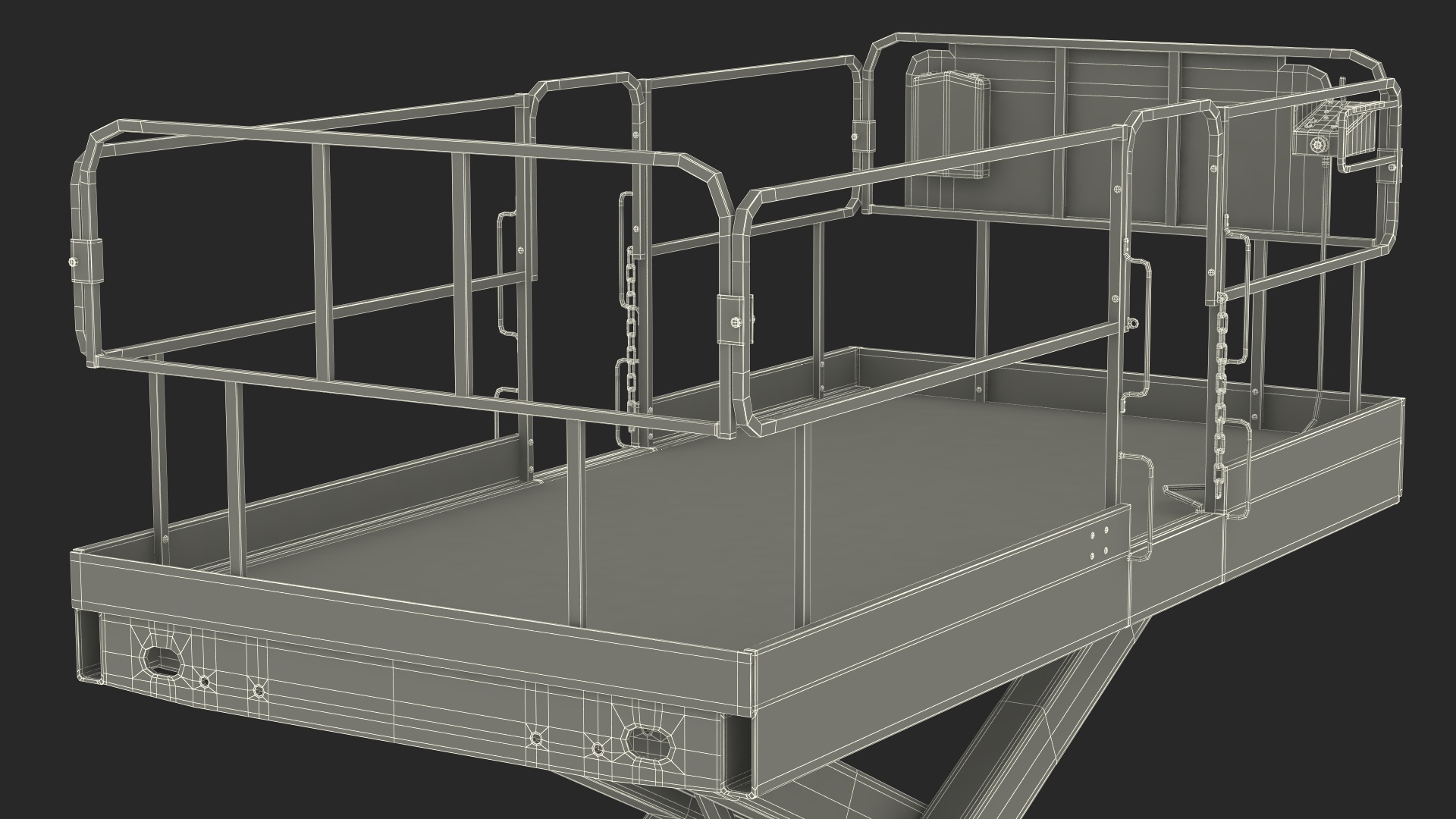 3D model Electric Platform Scissor Lift