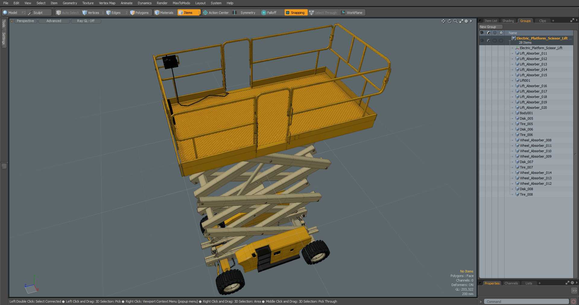 3D model Electric Platform Scissor Lift