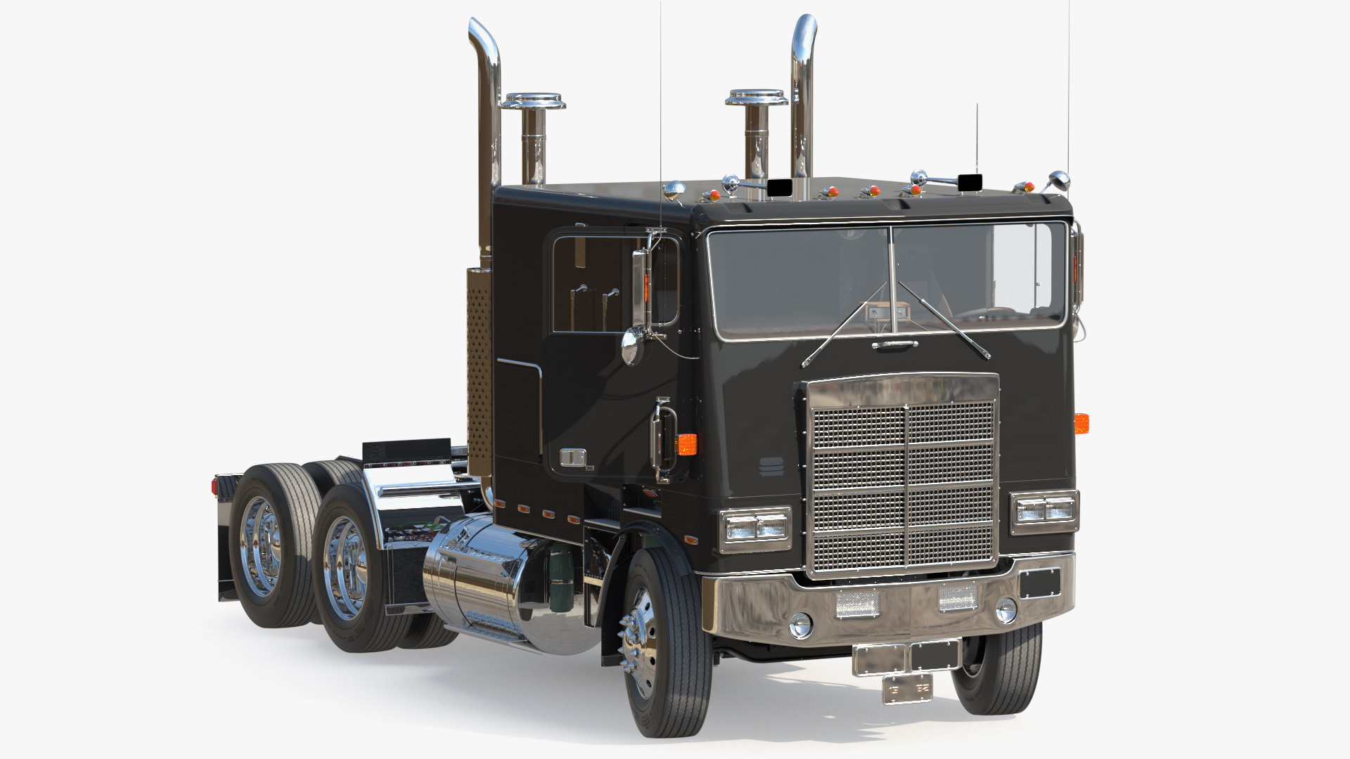 3D model Cabover Truck Rigged