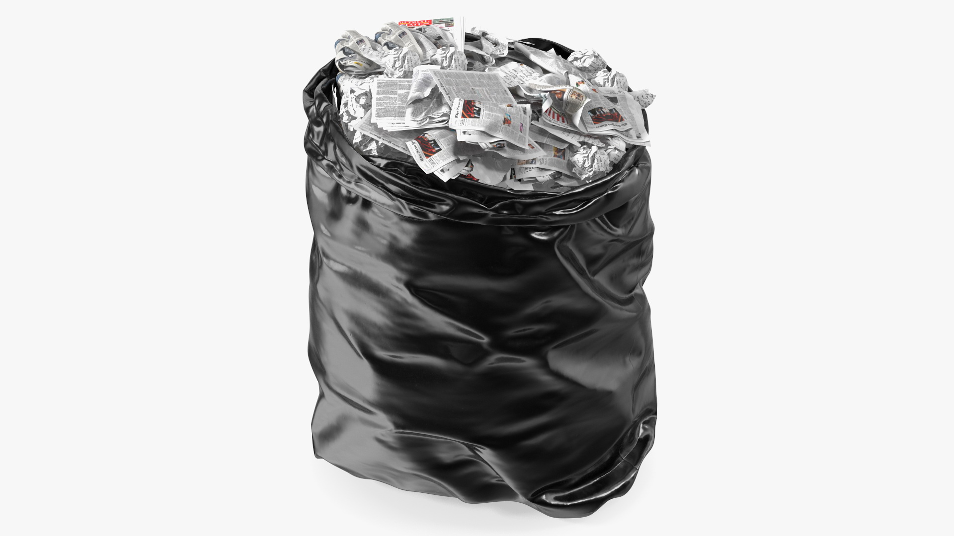 3D Trash Bag Full of Paper model