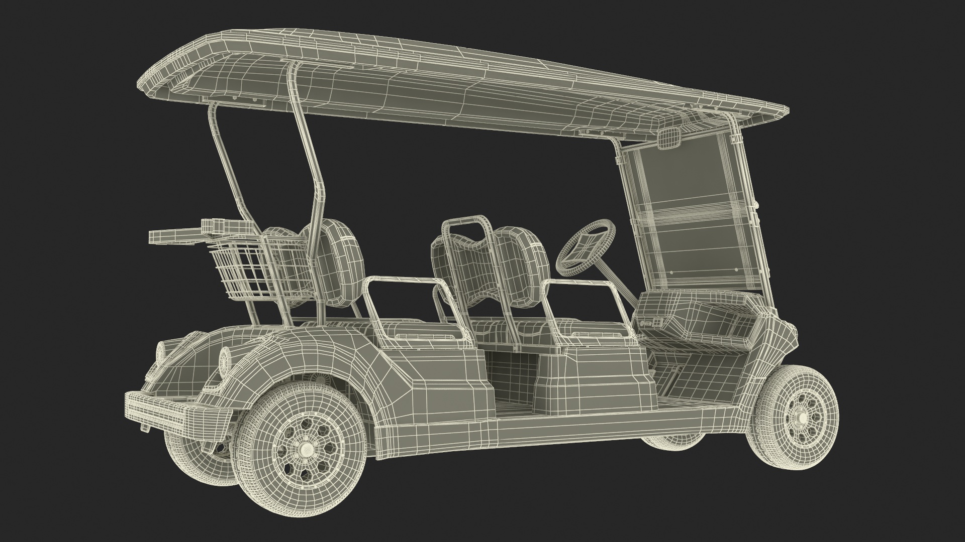 3D Resort Electric Car Yamaha Four Seat