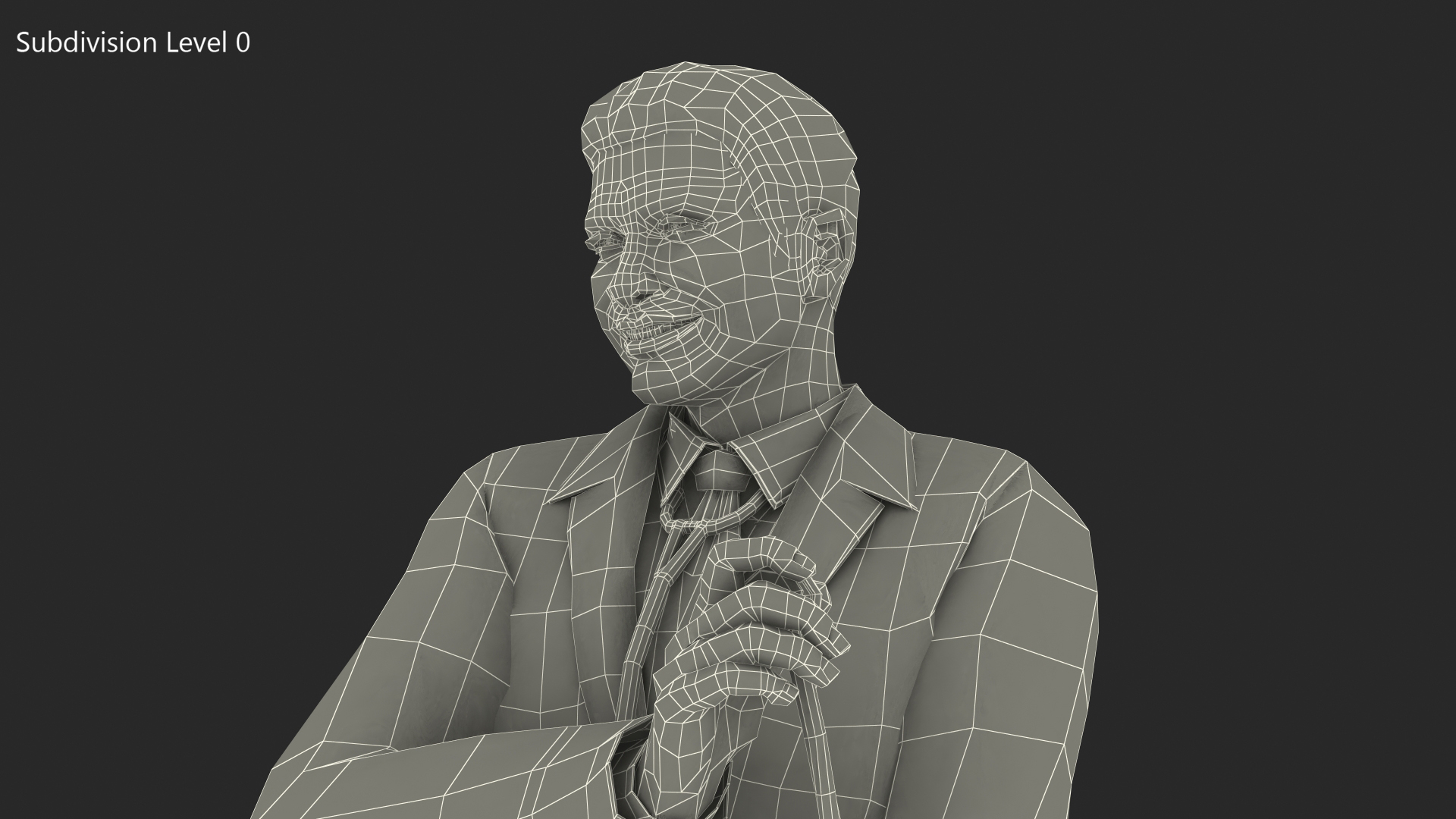 Smiling Male Doctor 3D model