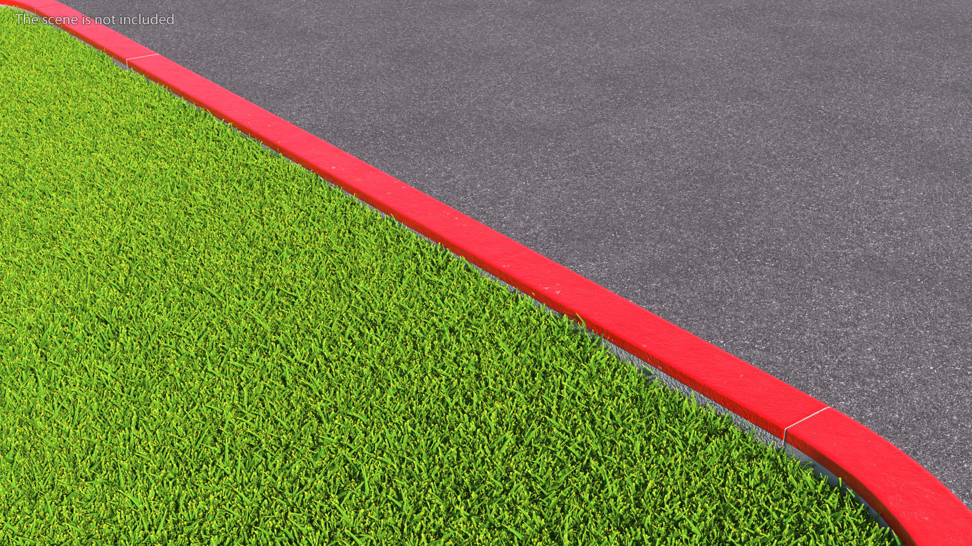 3D Curb 3m Red