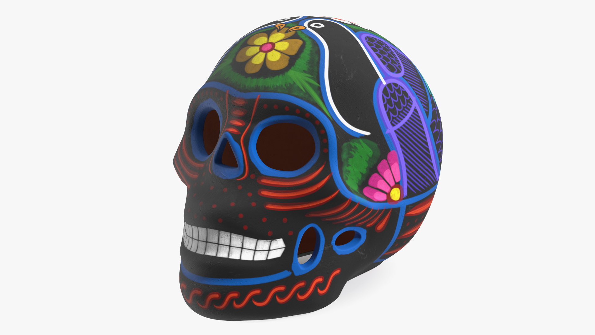 Calavera Noche Oscura with Candles 3D model