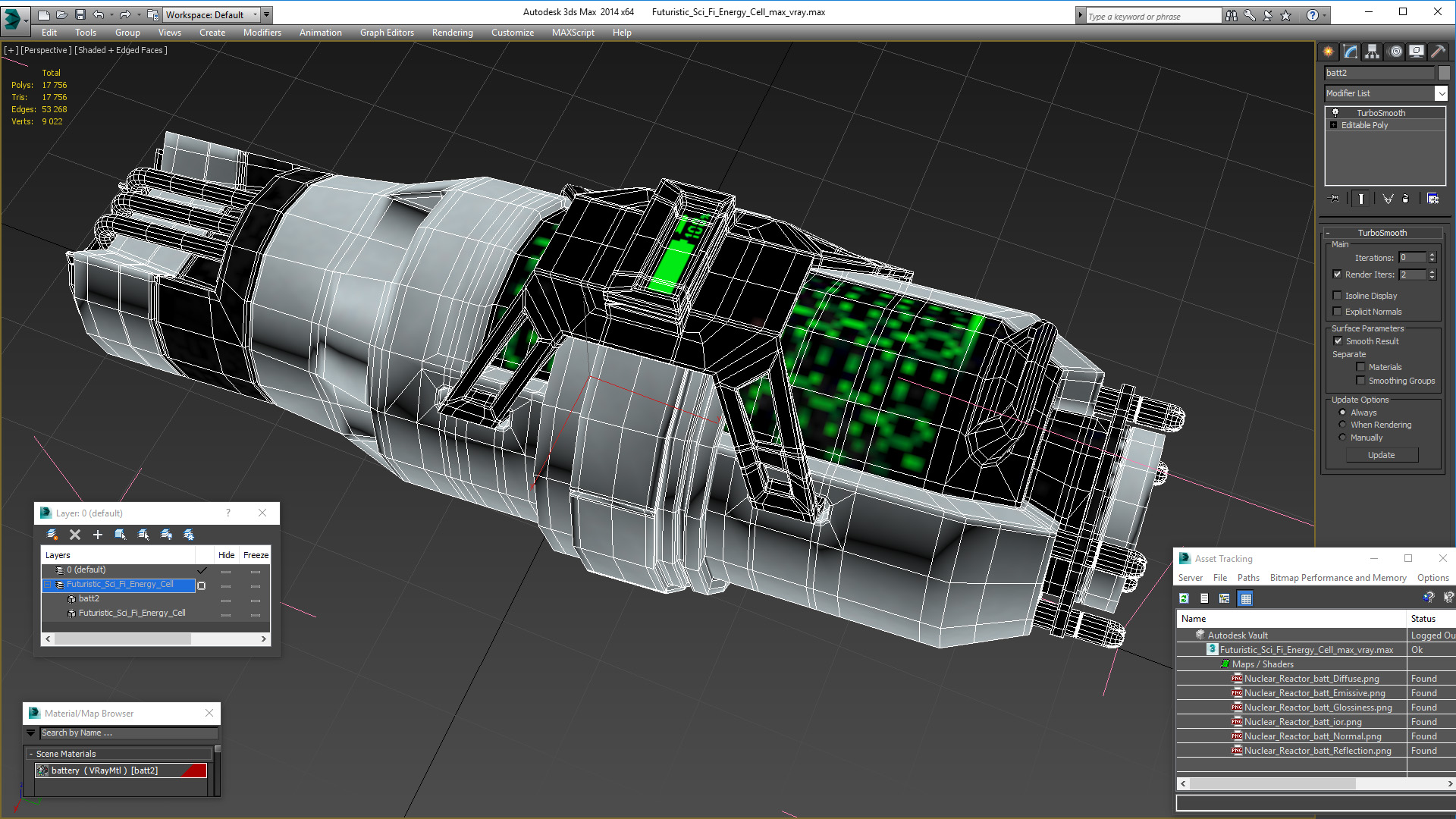 Futuristic Sci Fi Energy Cell 3D model