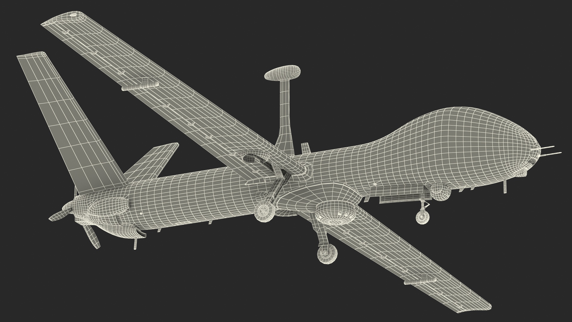 Multi Payload UAV Rigged 3D model