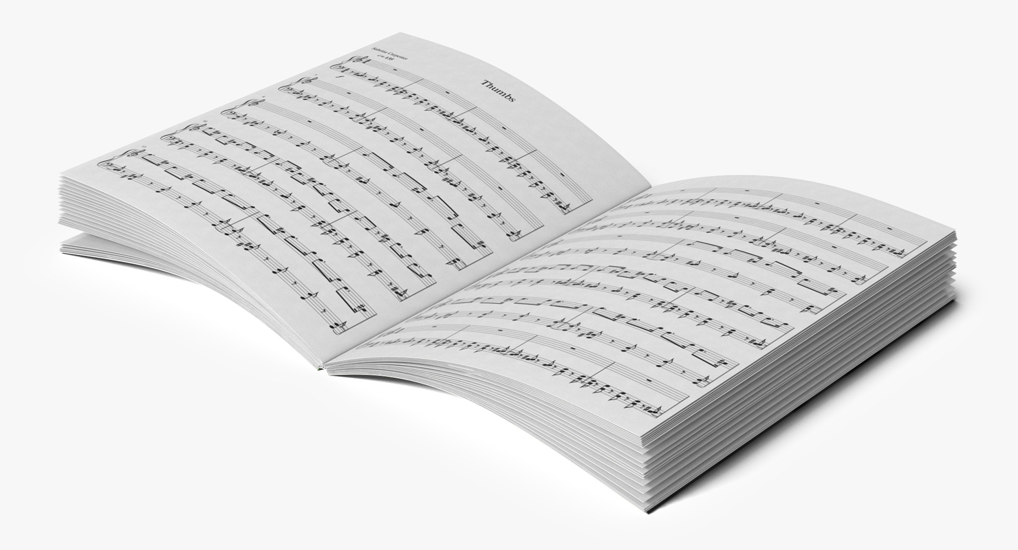 3D Music Notes Book