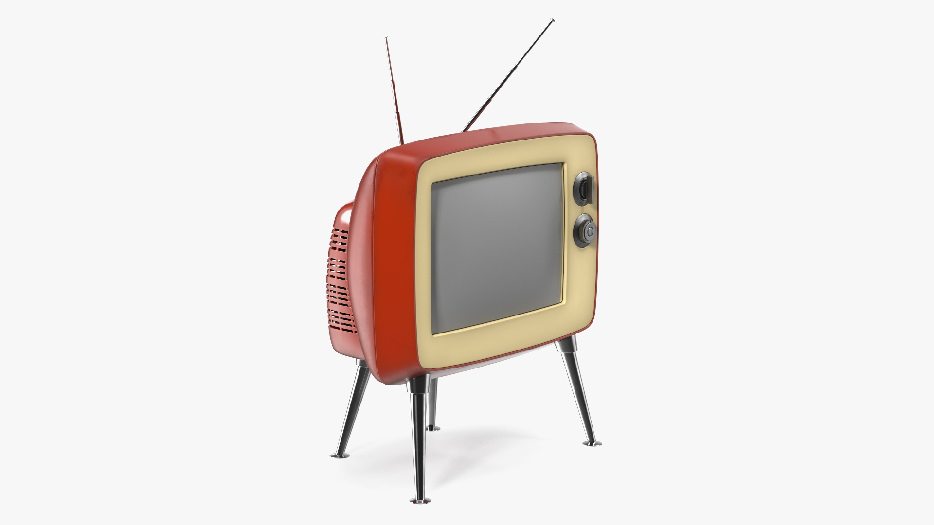 Old Tv On Legs 3D model