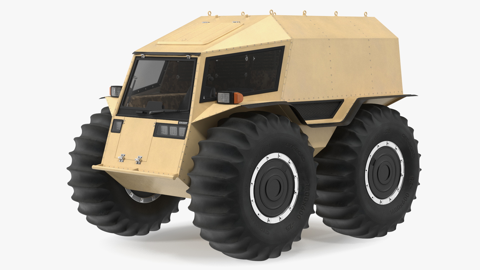 3D Sherp ATV Rigged