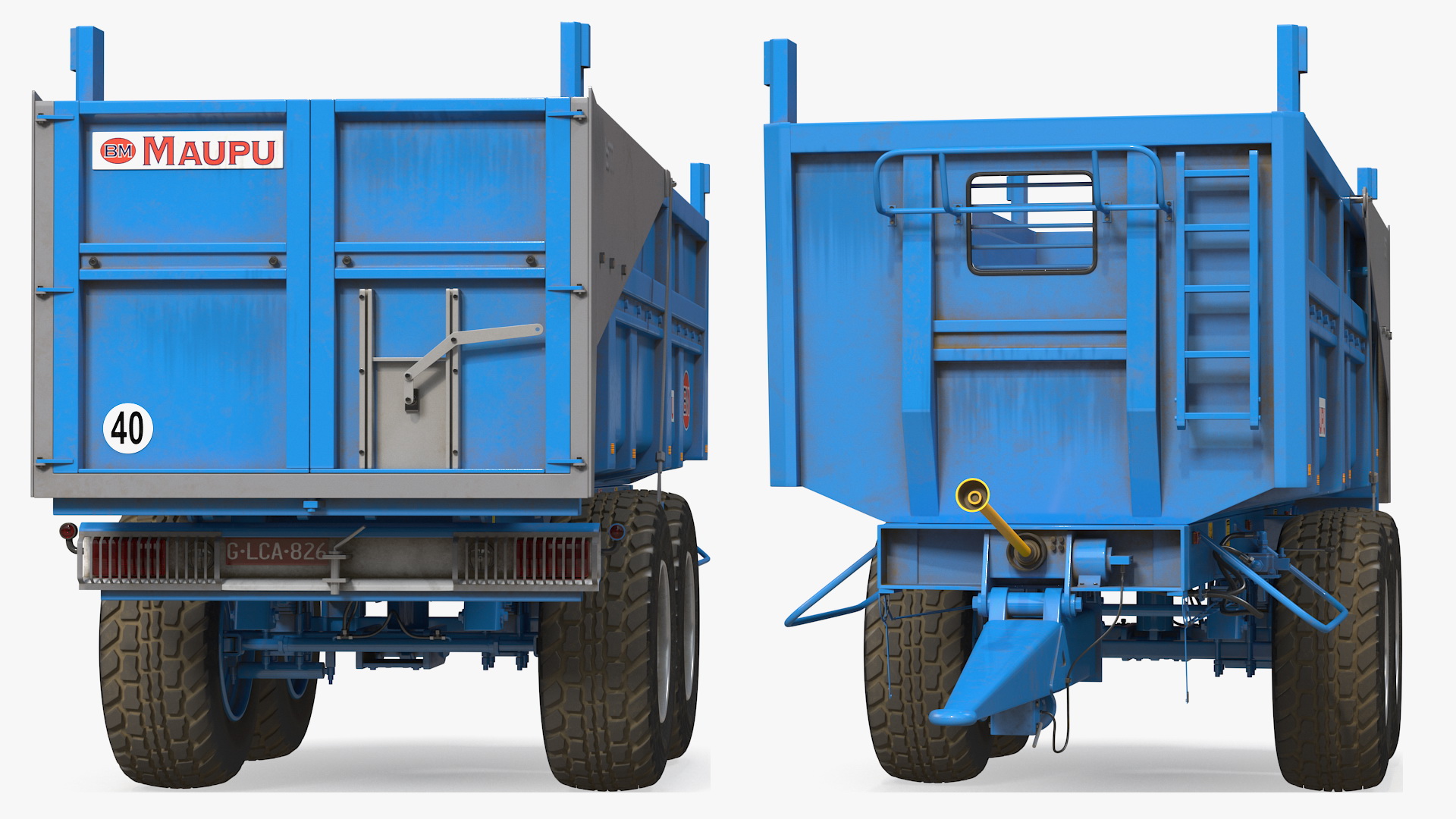 3D Maupu 18t Trailer Dirty model