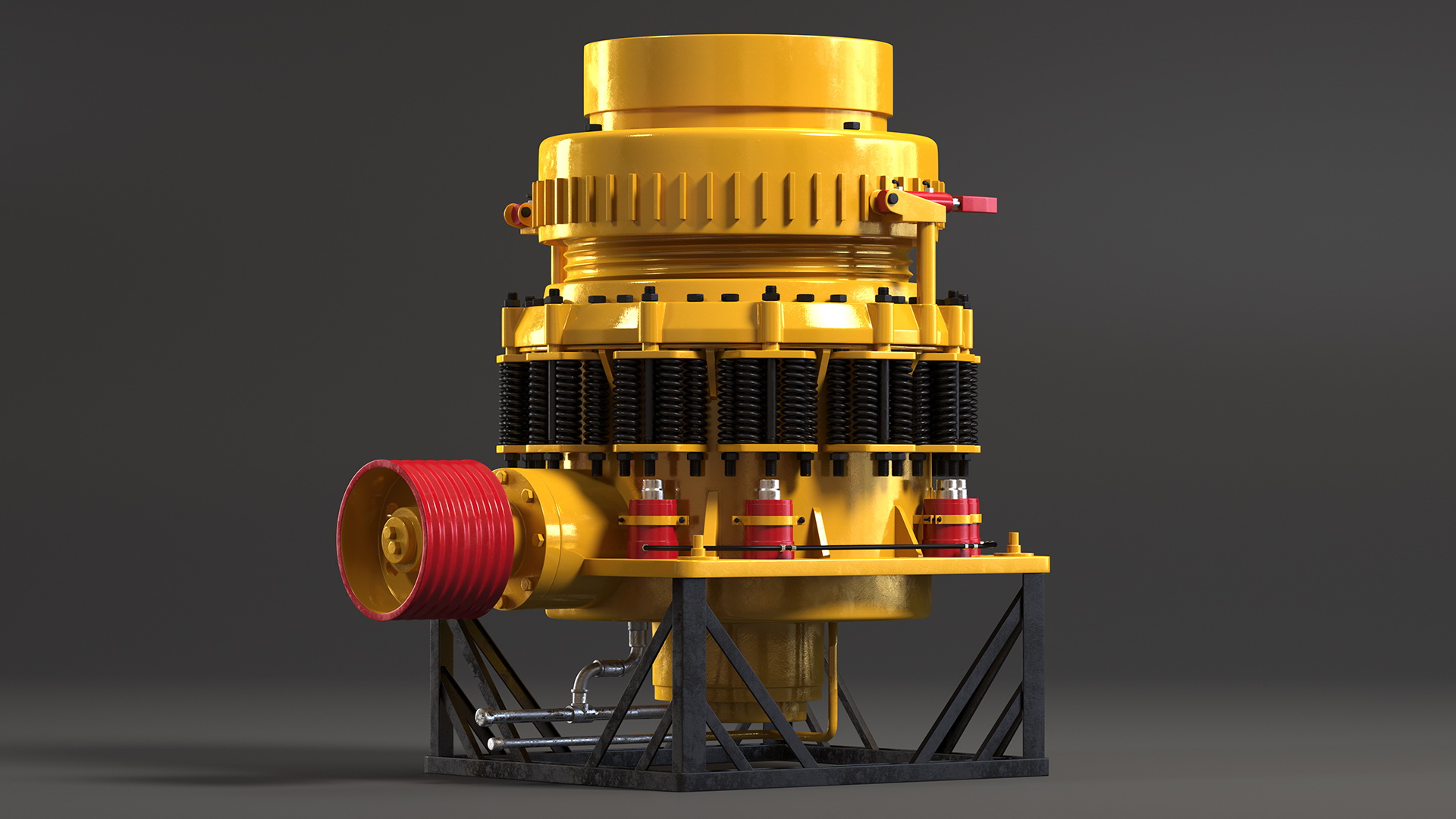 Hydraulic Cone Crusher 3D