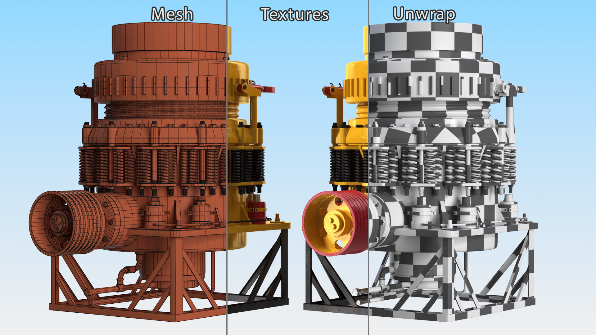 Hydraulic Cone Crusher 3D