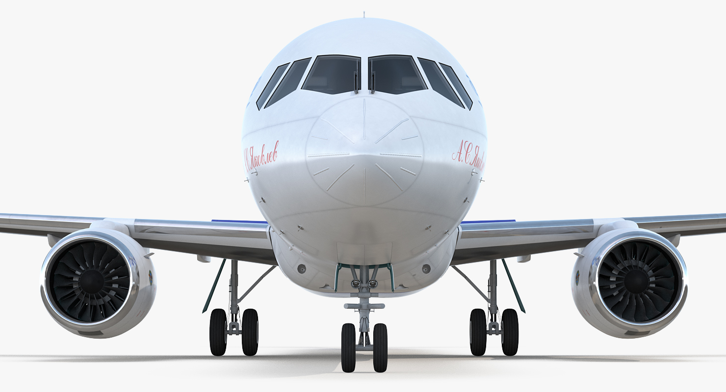 3D Russian Airliner MC 21 300 Rigged model