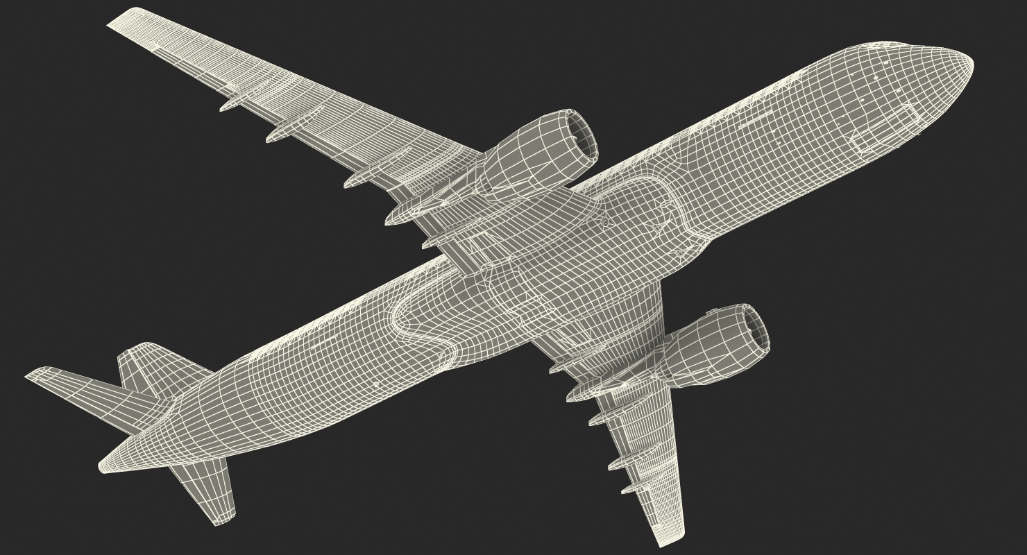 3D Russian Airliner MC 21 300 Rigged model