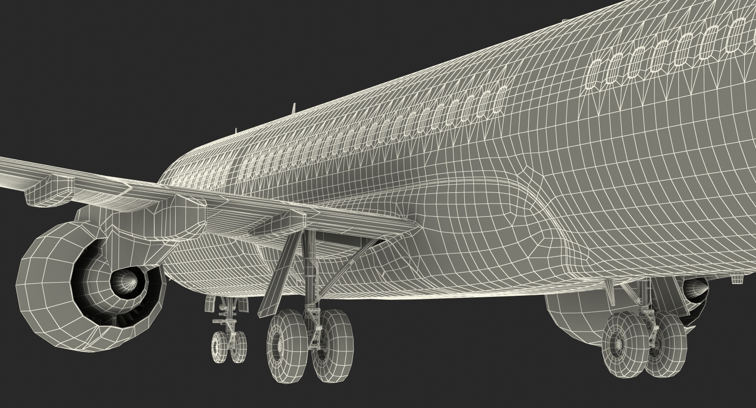 3D Russian Airliner MC 21 300 Rigged model