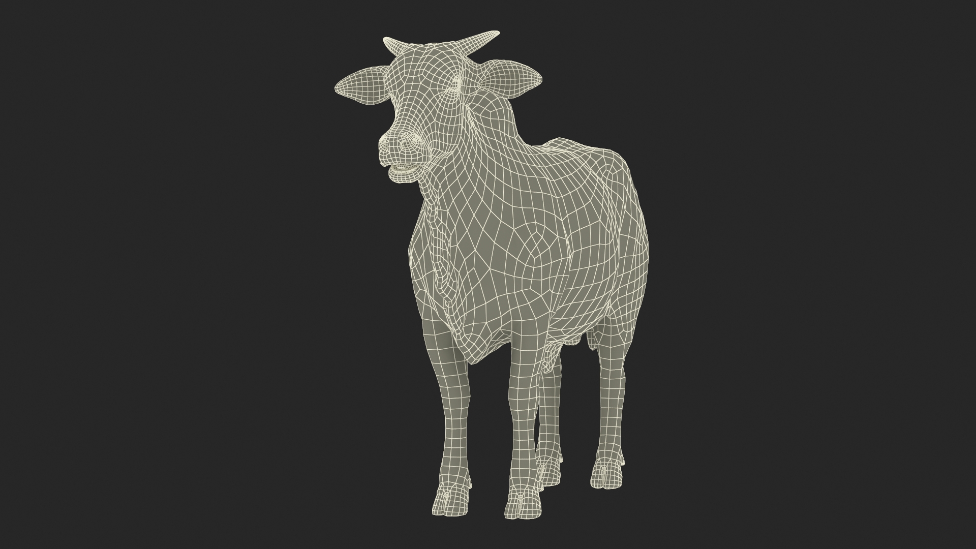 Nelore Cow Male Fur 3D model