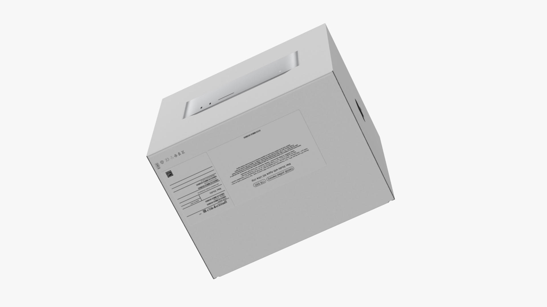 3D model Apple Mac Studio Packaging Box